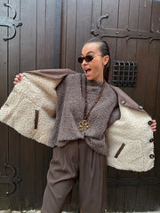 Veste / ORAÏA / Marron Beige