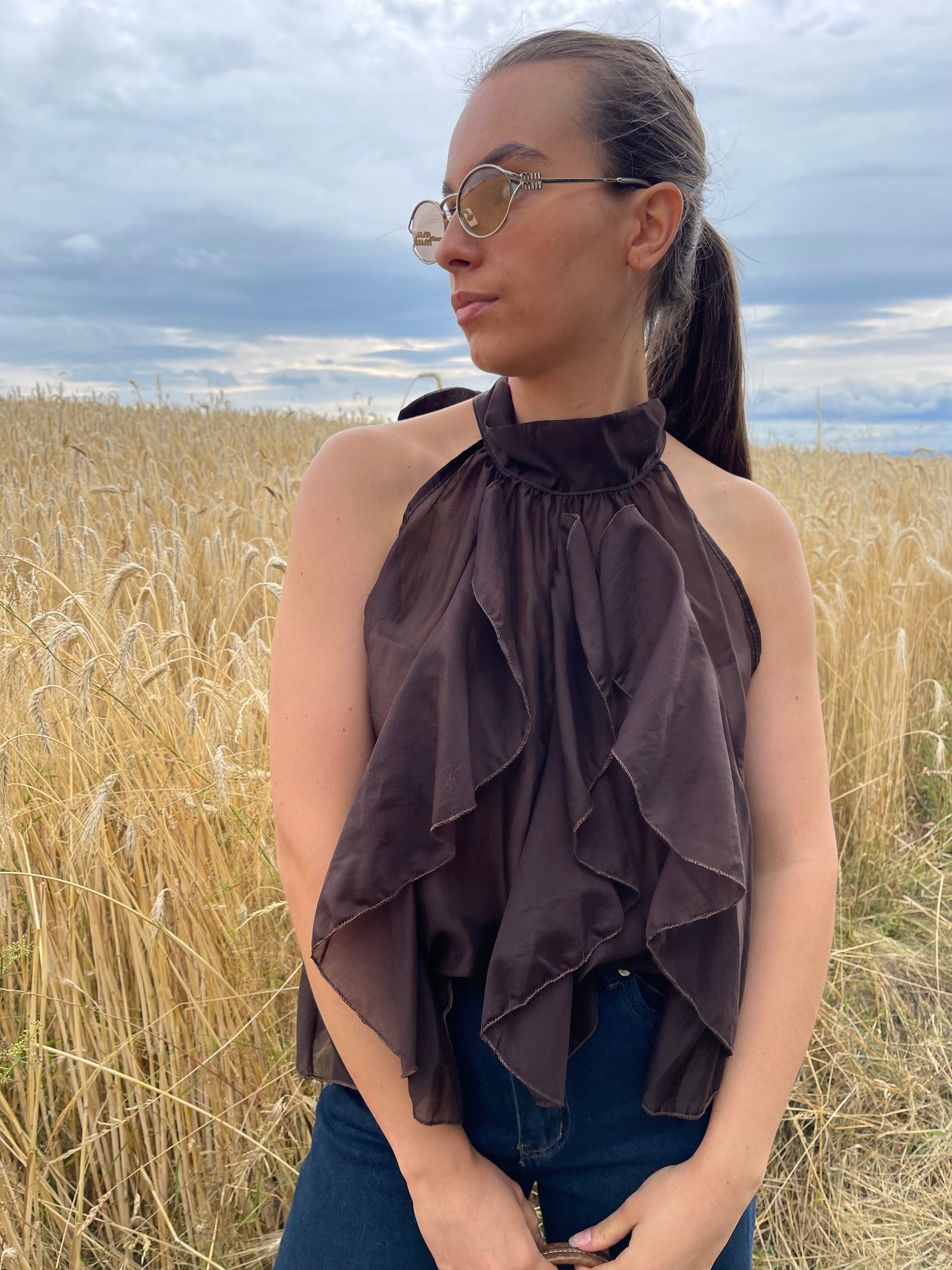 Top | BRINDILLE | Marron