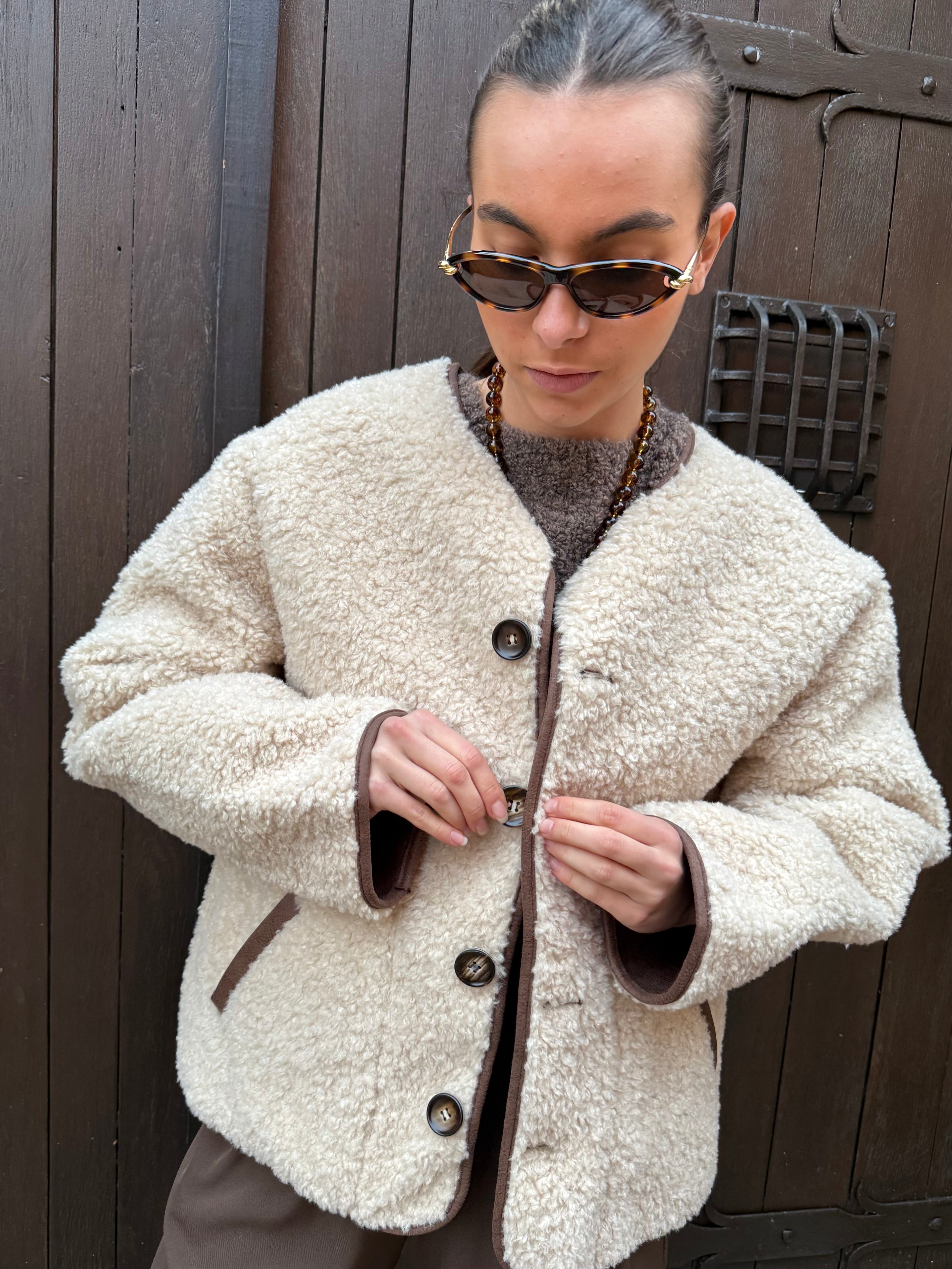 Veste / ORAÏA / Marron Beige