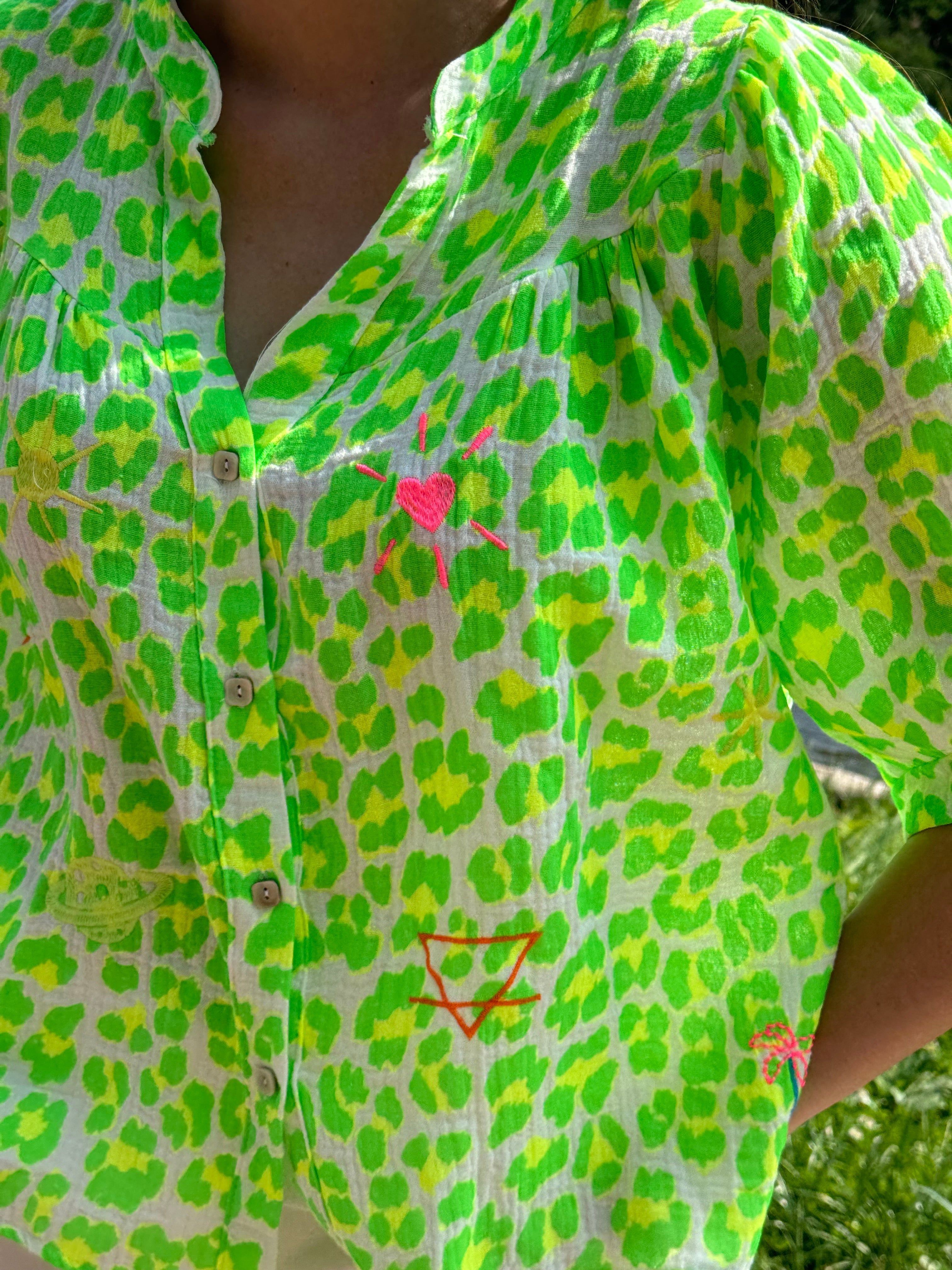 Chemise | OLÉA | Vert Léopard