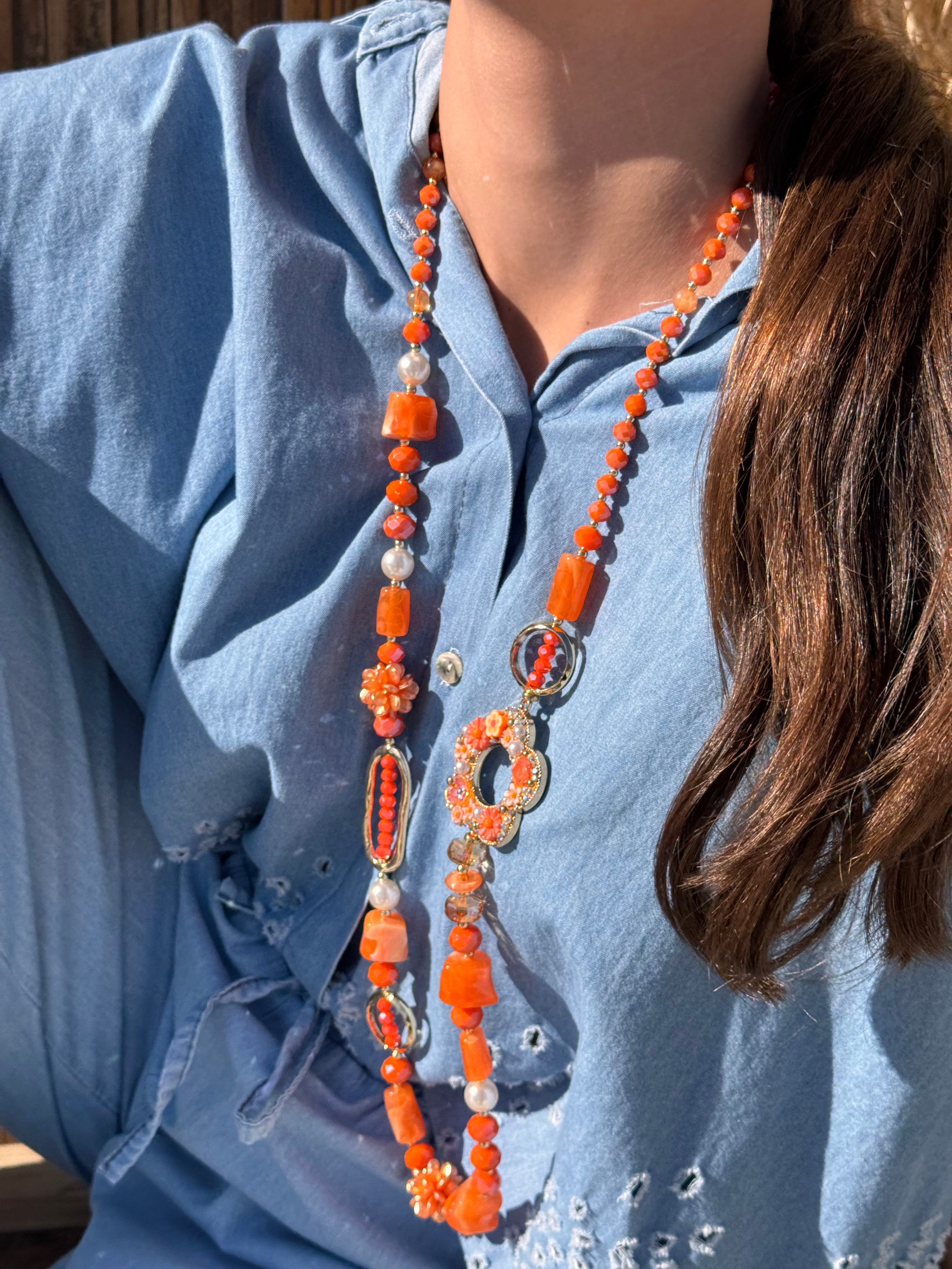 Collier | ZARAIA | Orange