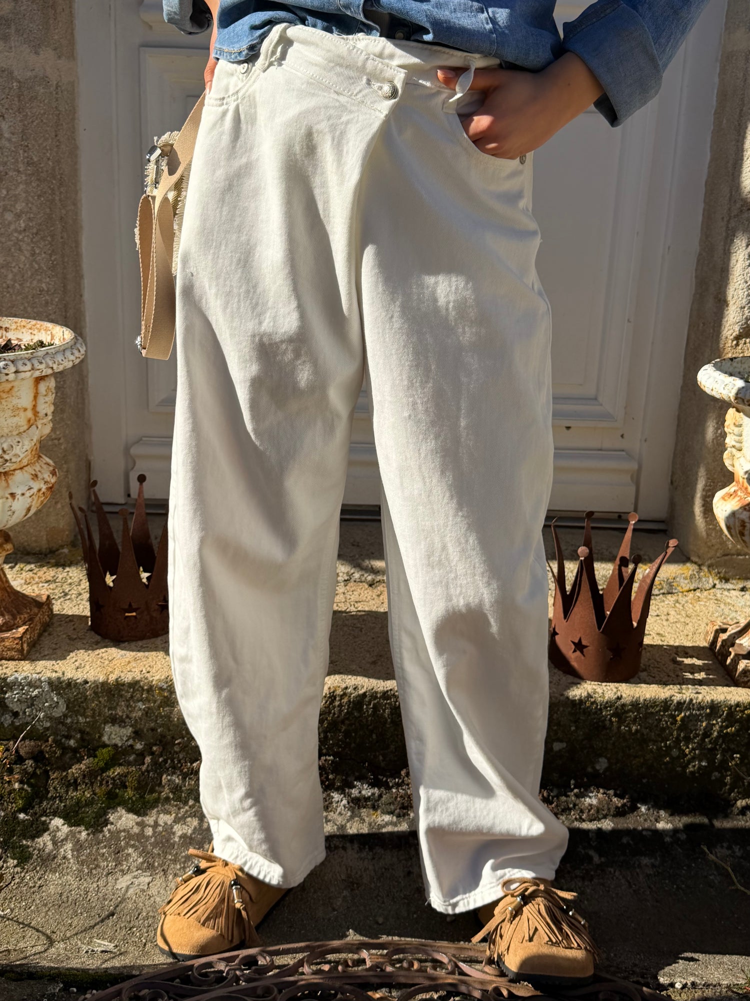 Pantalon | CELESTINE | Ecru