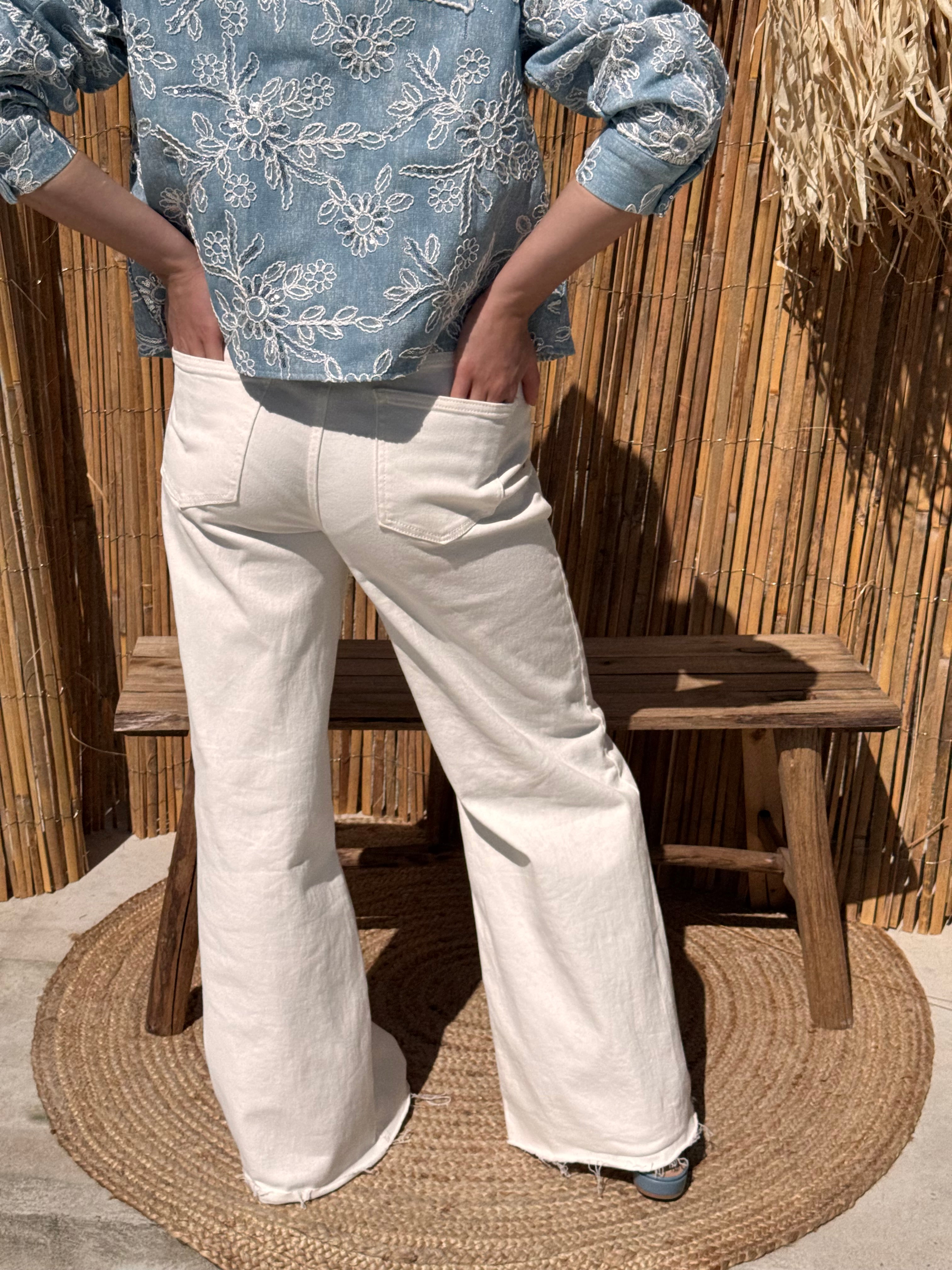 Jeans | NOXIE | Blanc