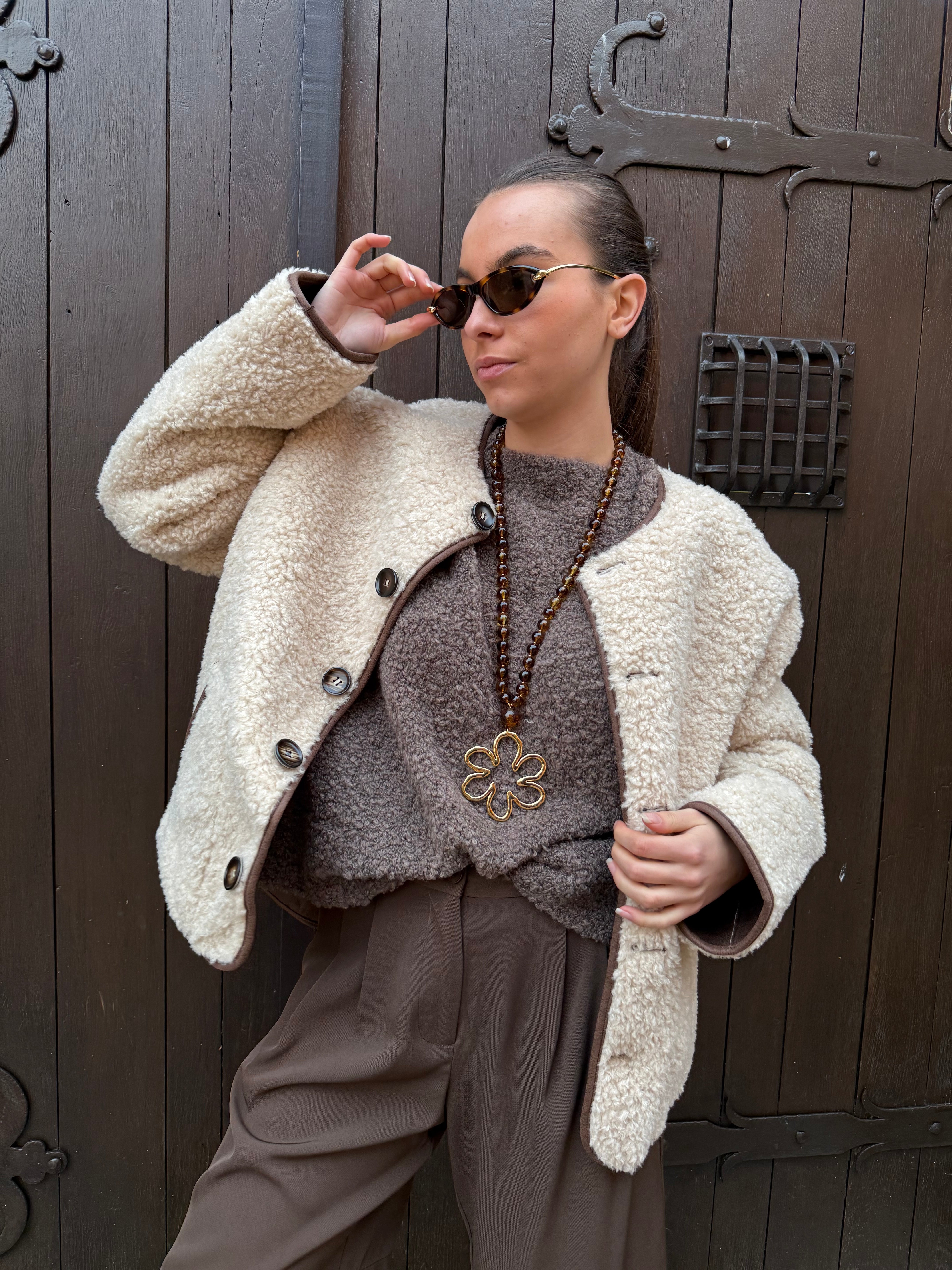 Veste / ORAÏA / Marron Beige