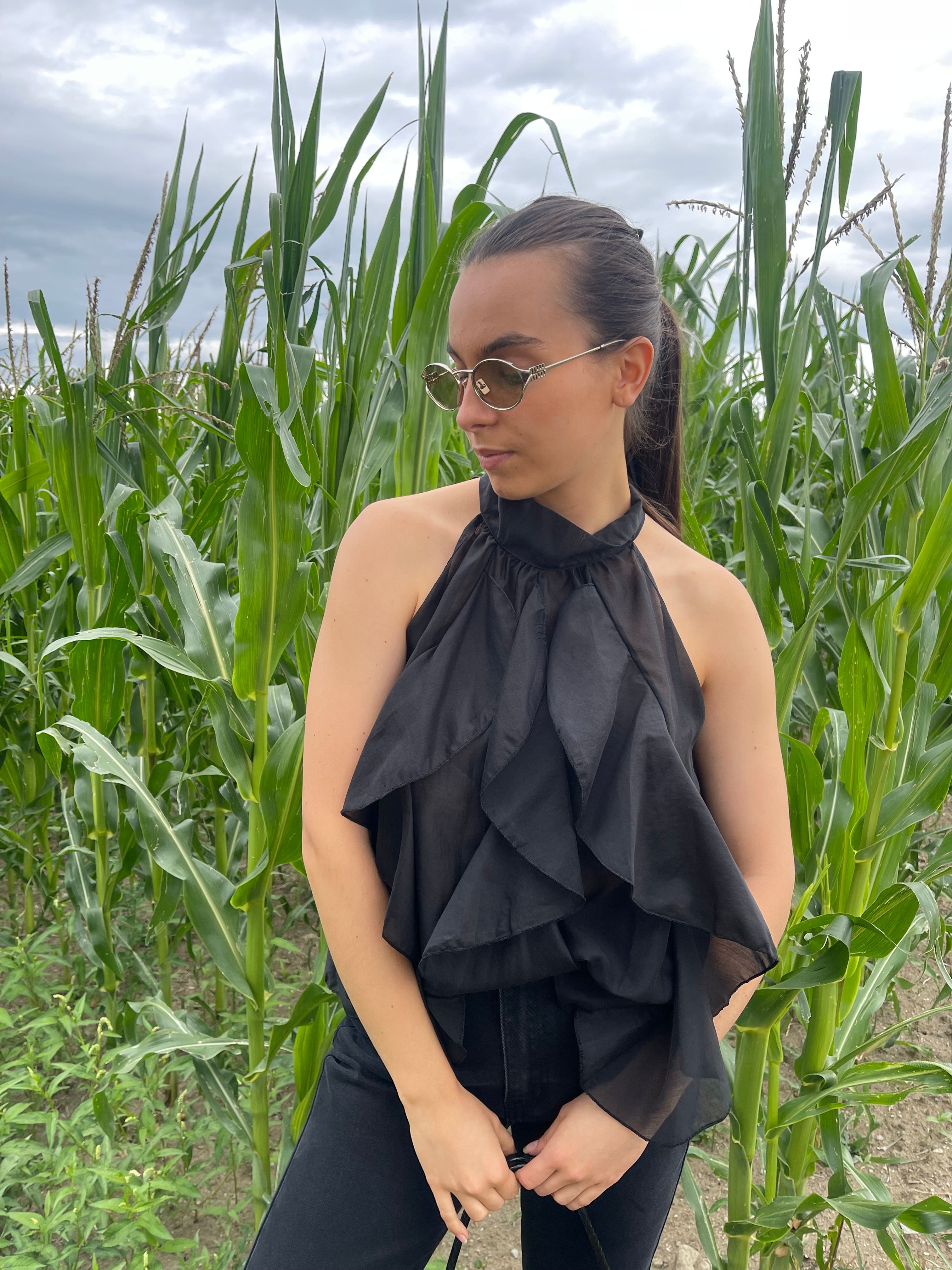 Top | BRINDILLE | Noir