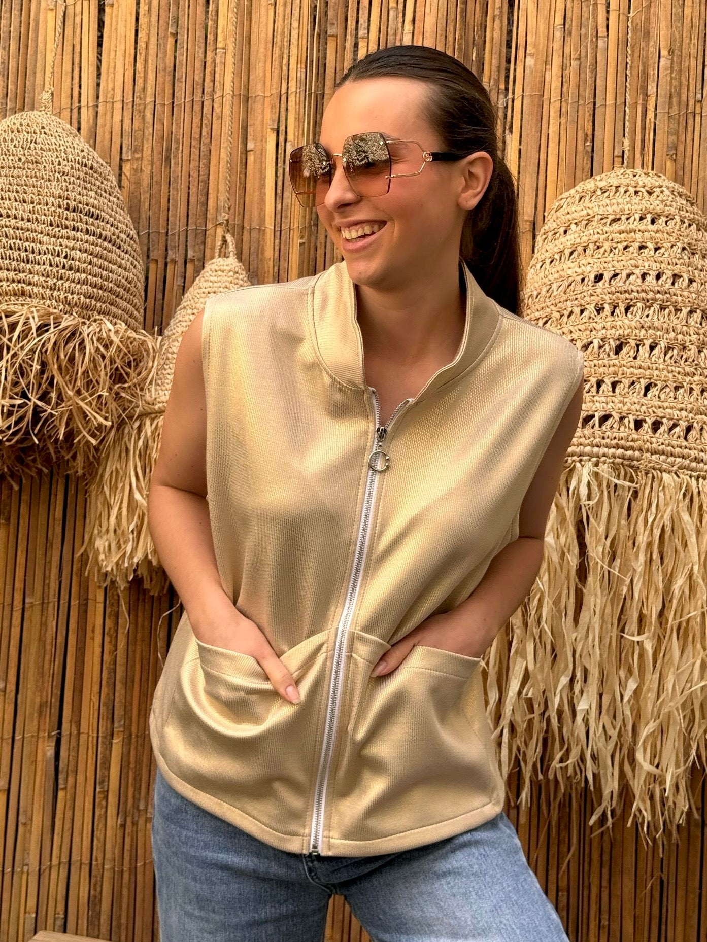 Gilet | VENZA | Doré