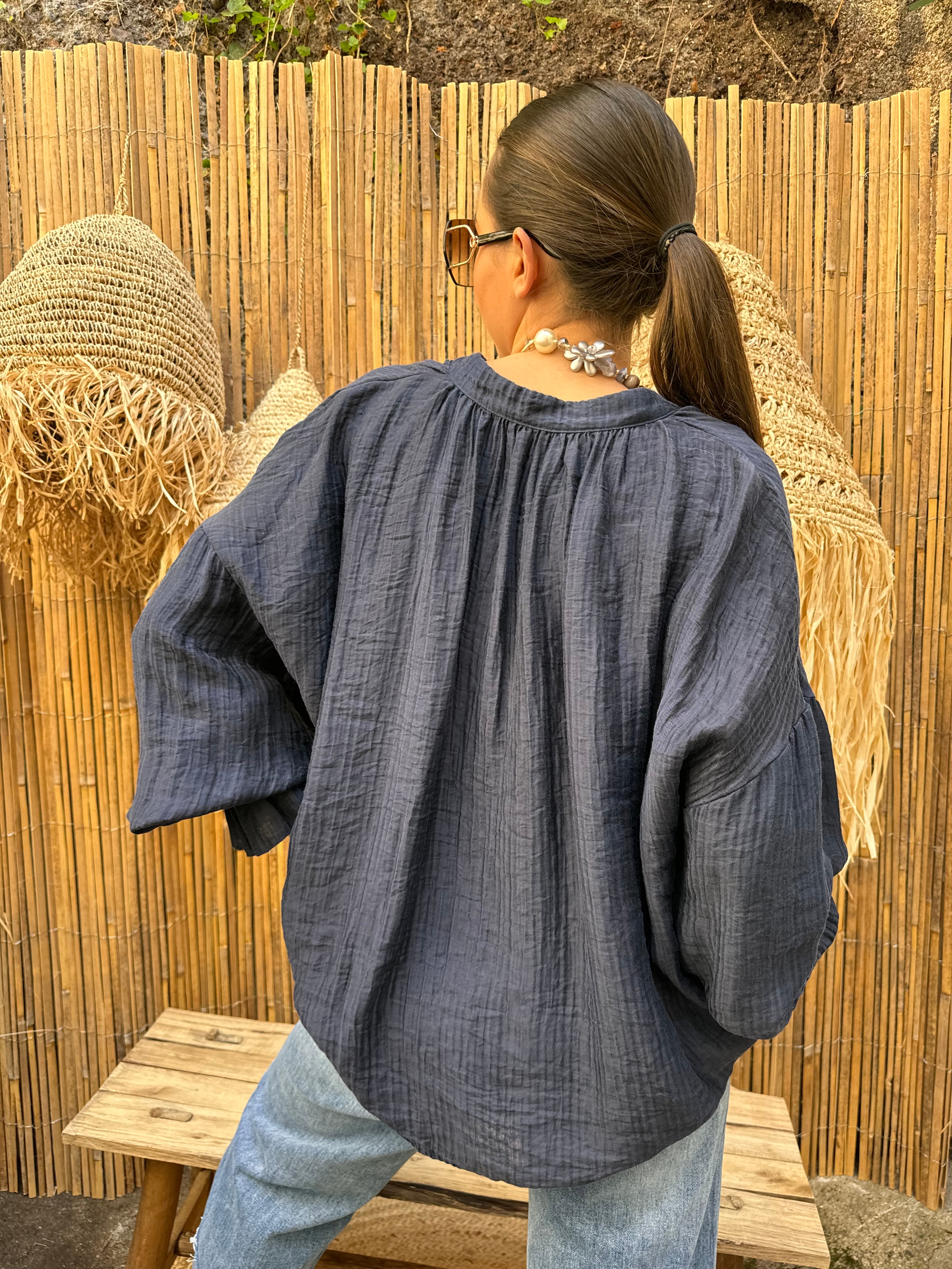 Blouse | ASTRID | Bleu Nuit