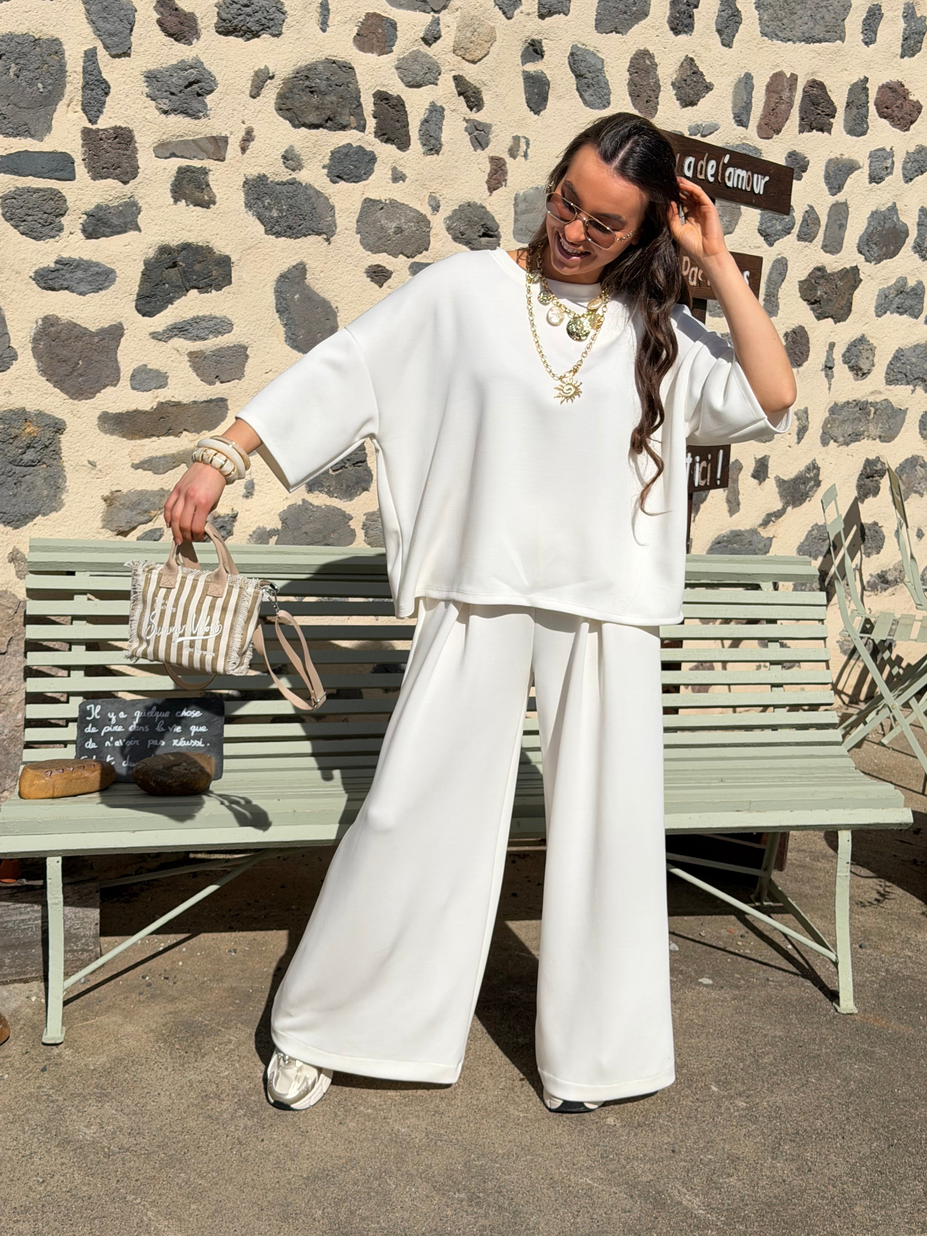 Sweat | CAPUCINE | Blanc