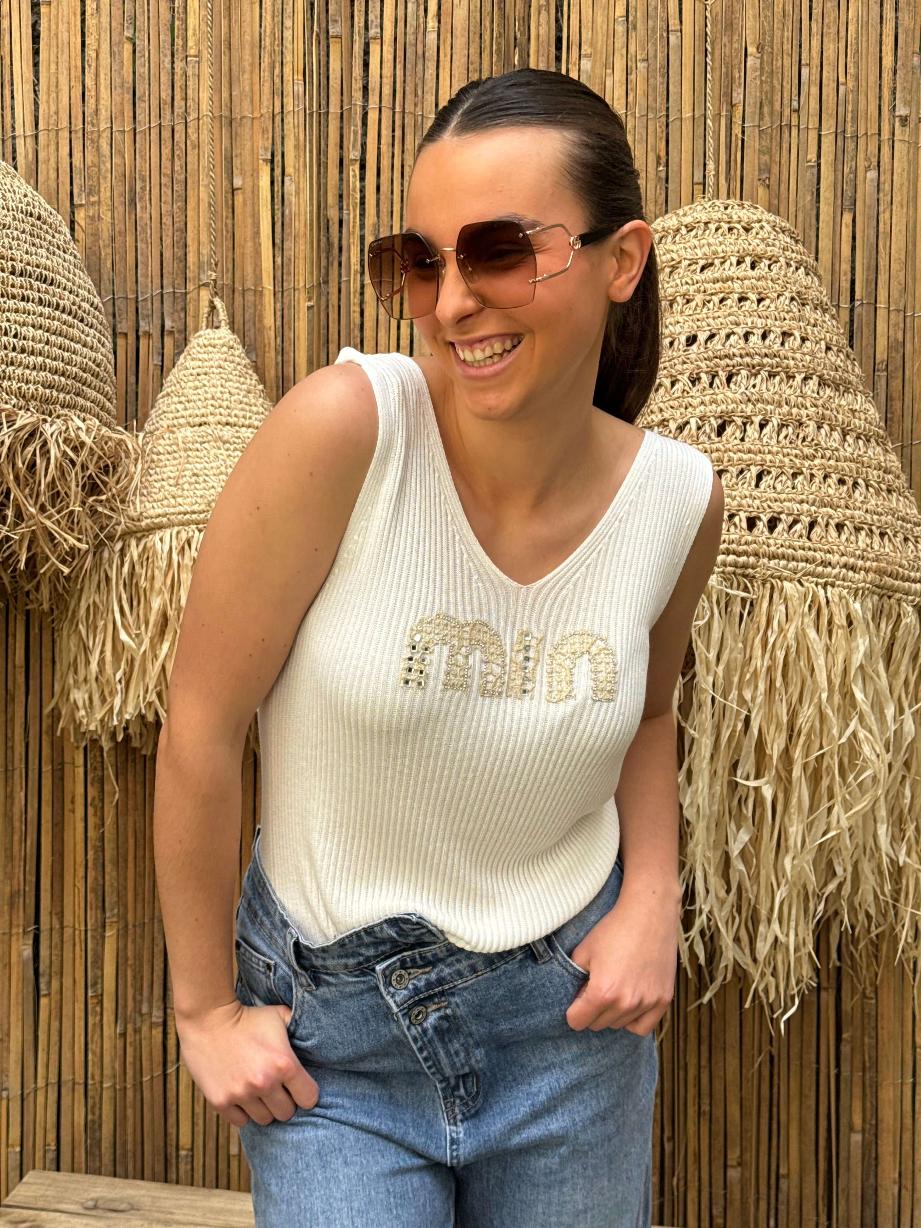 Top | LAURIA | Blanc