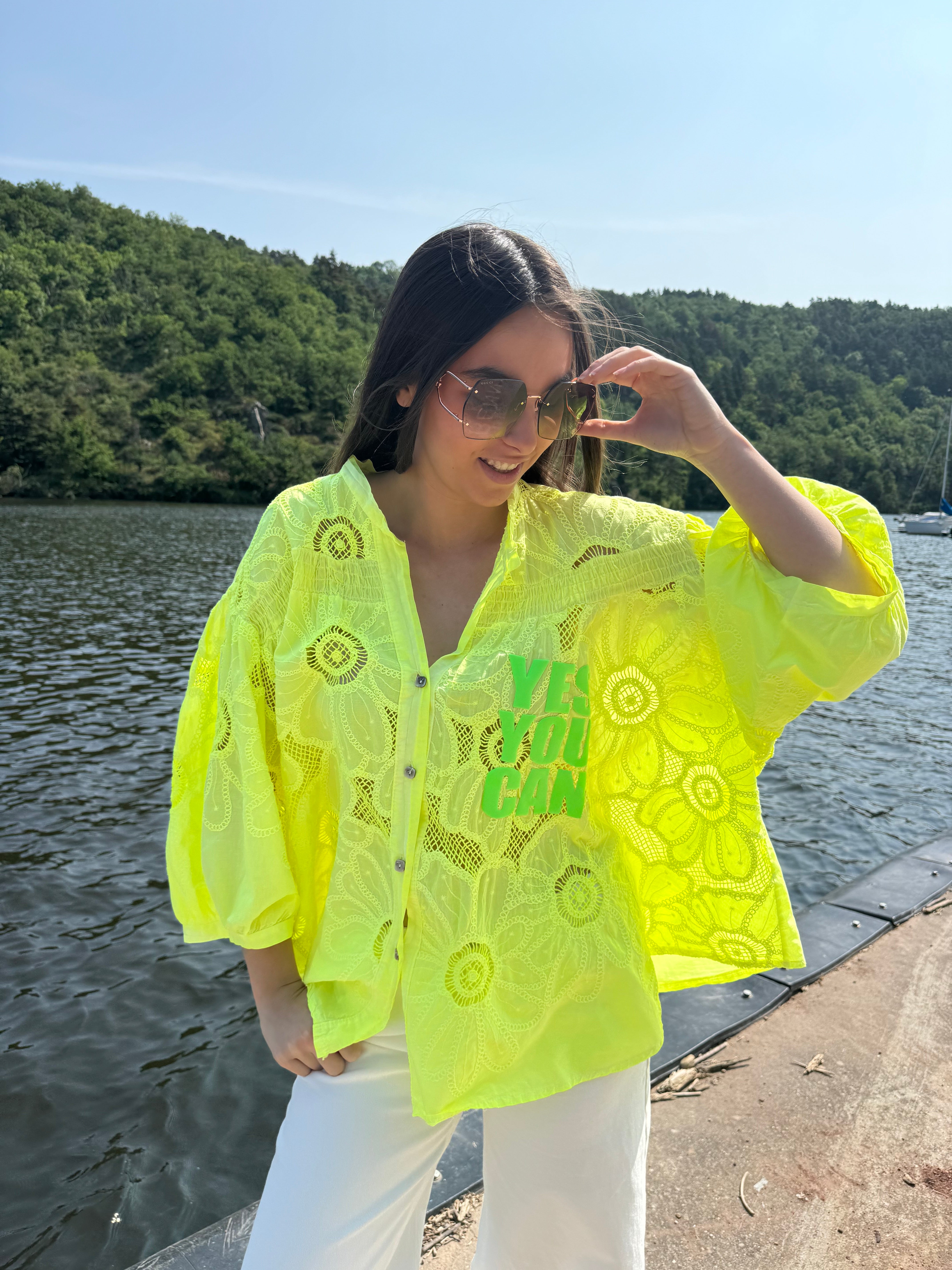 Chemise | LUMEA | Jaune Fluo
