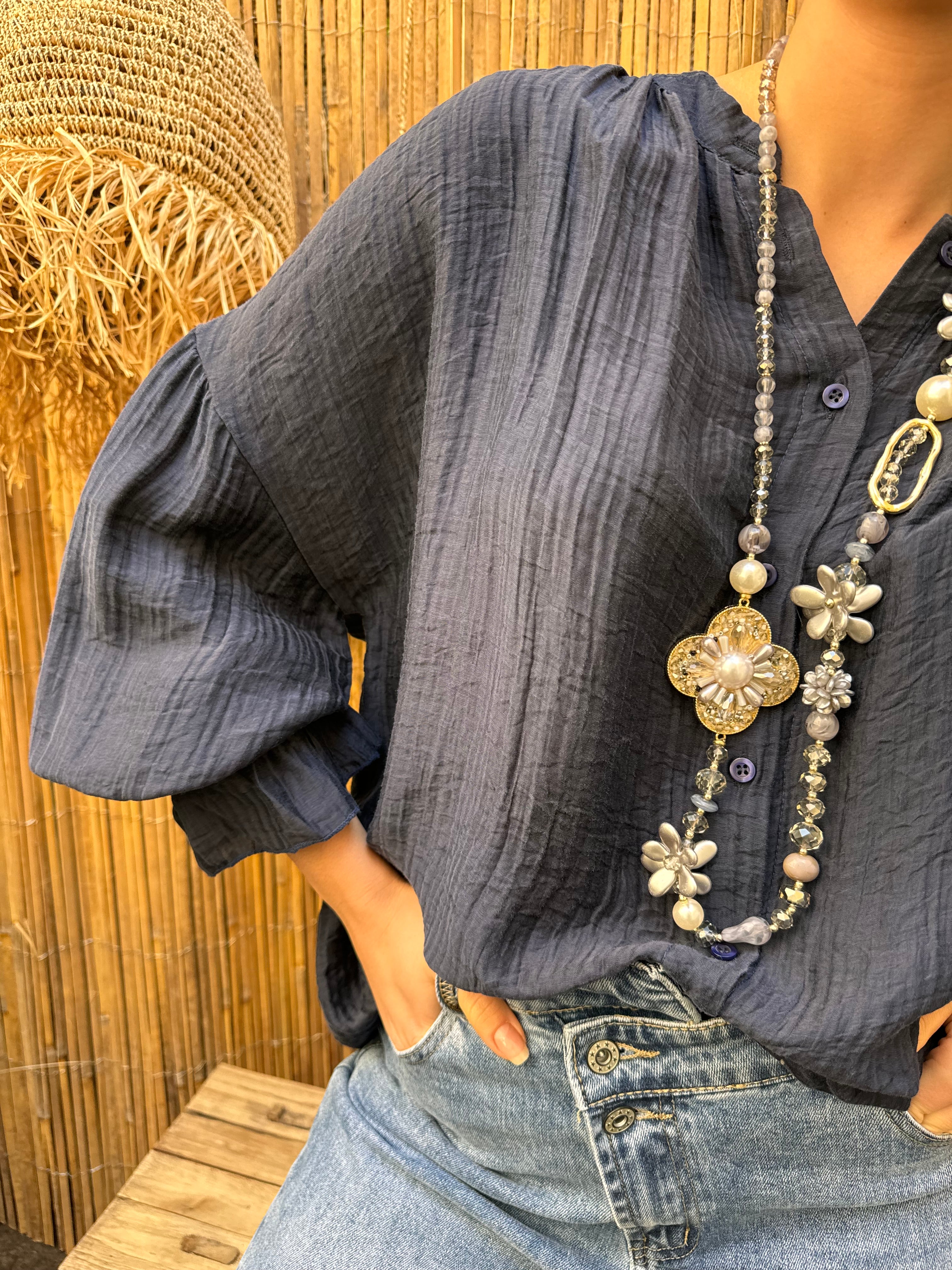 Blouse | ASTRID | Bleu Nuit