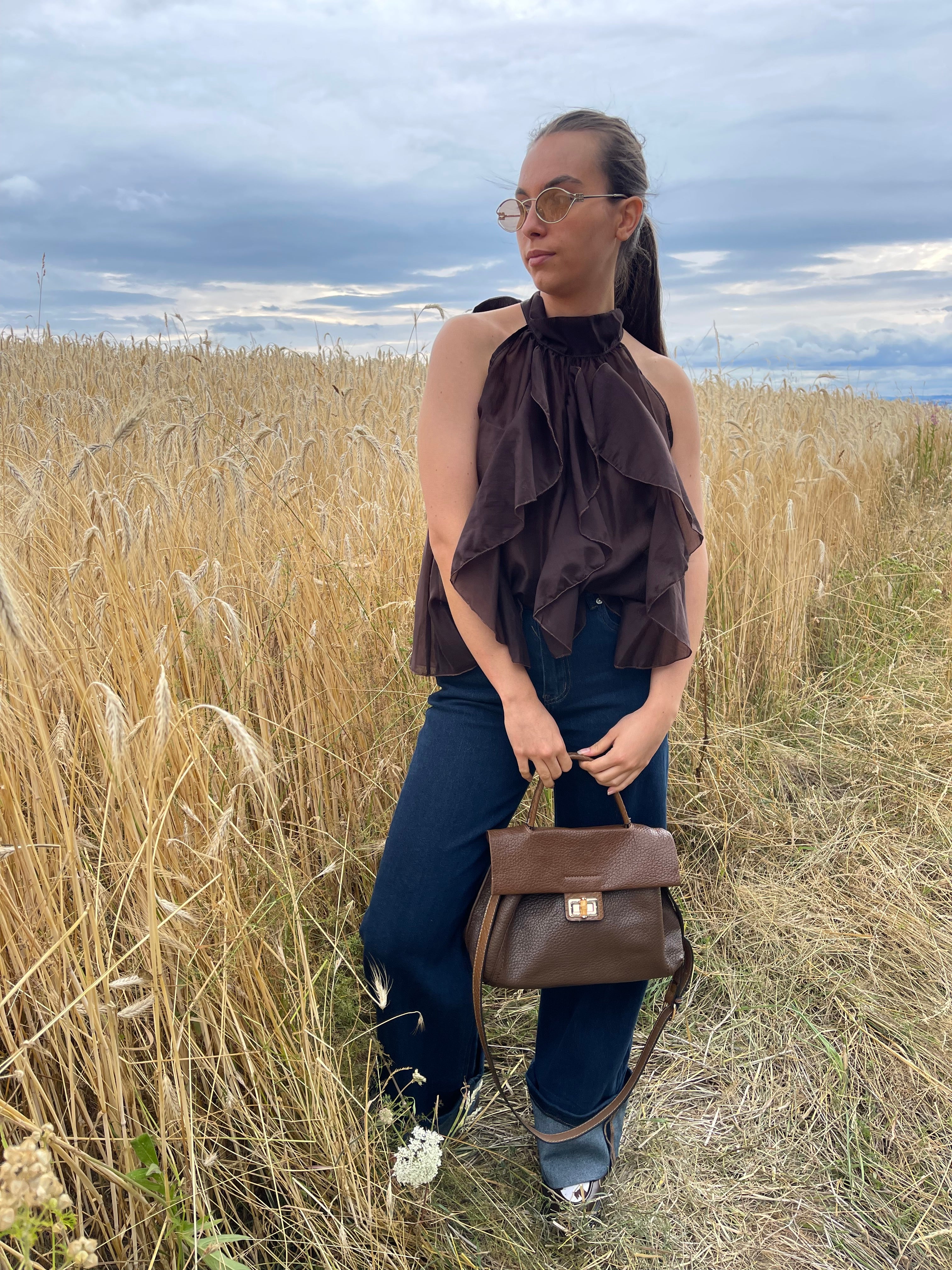 Top | BRINDILLE | Marron