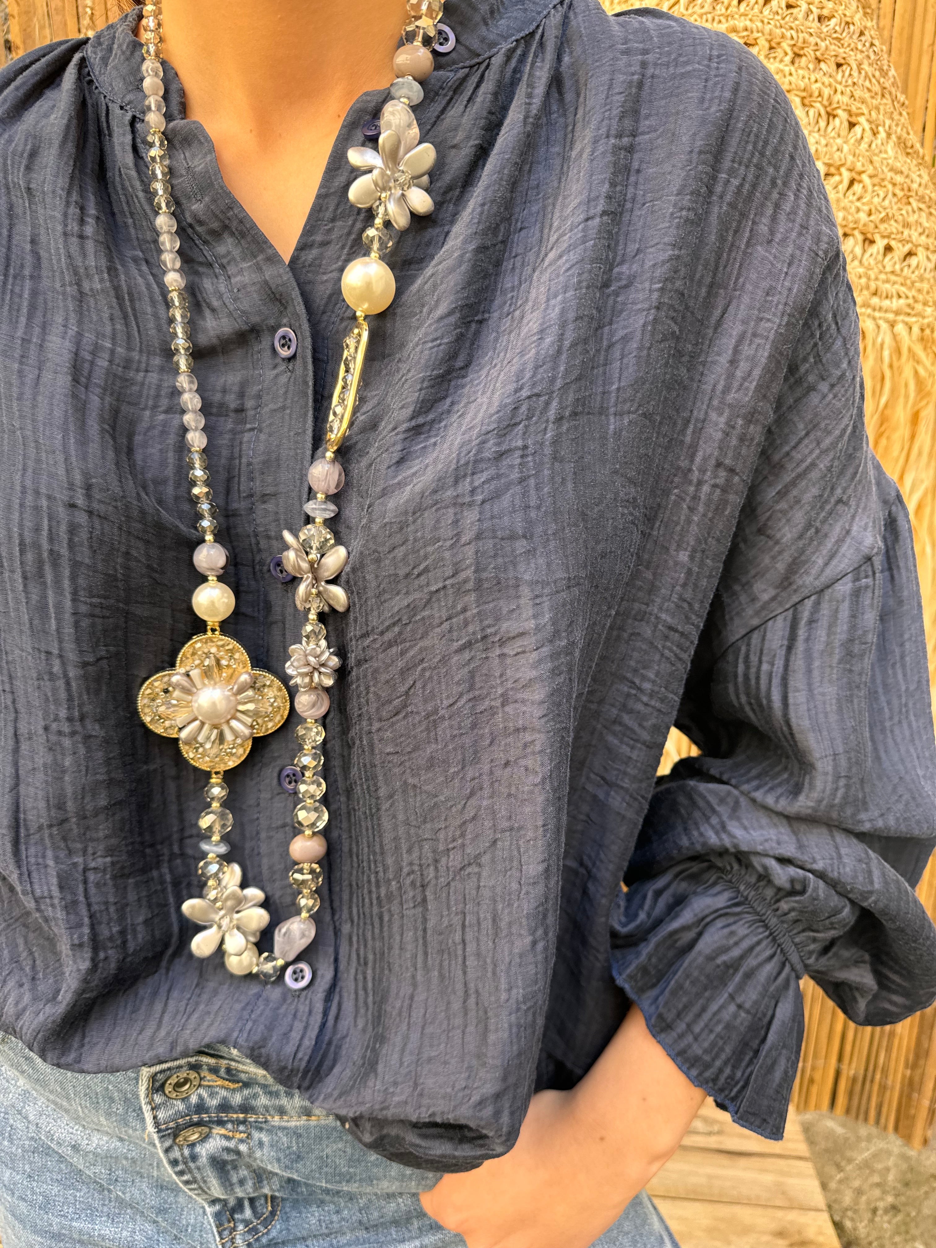 Collier | SOLINA | Bleu Gris