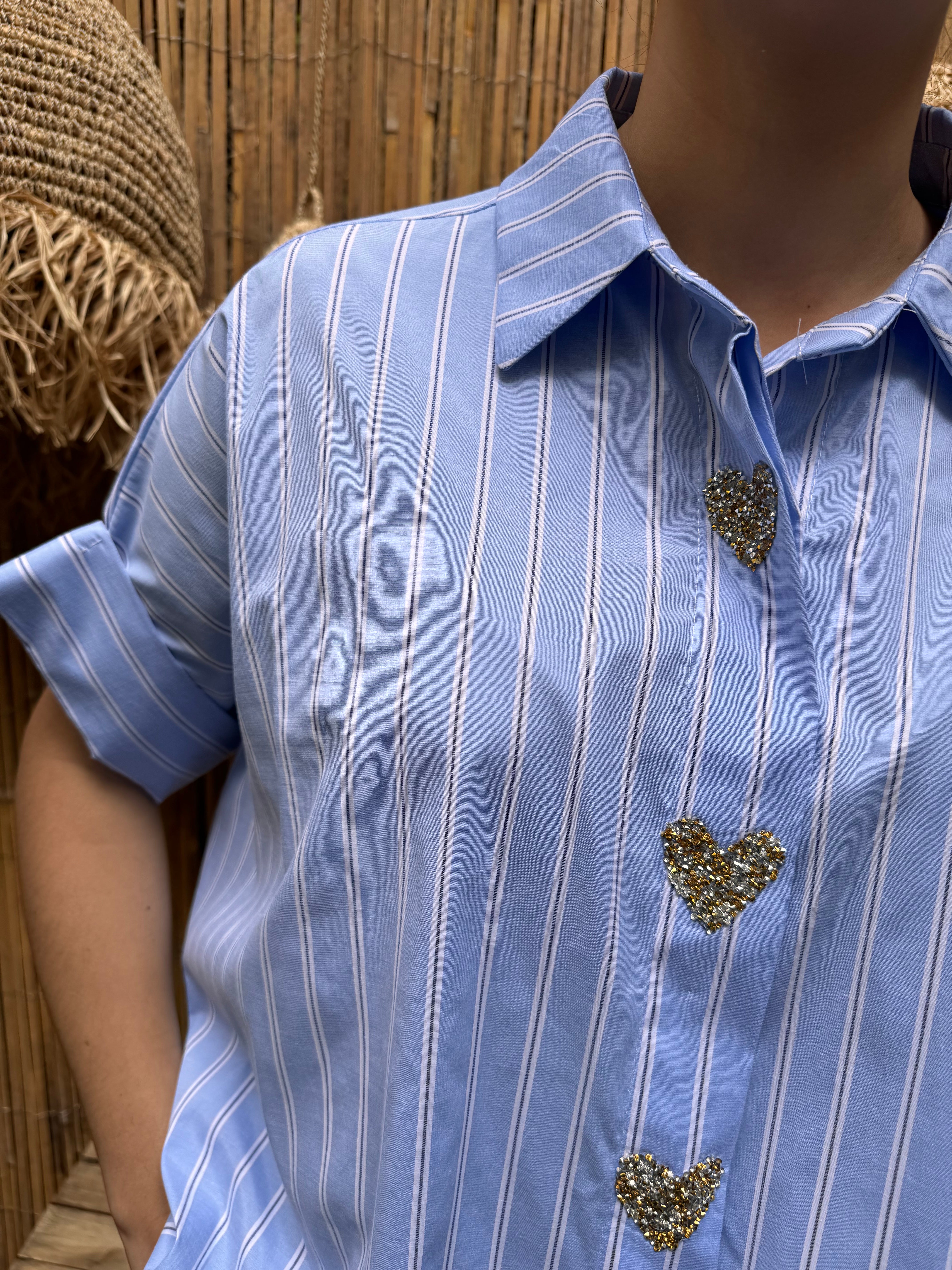 Chemise | LYENA | Coeur Bleu Ciel