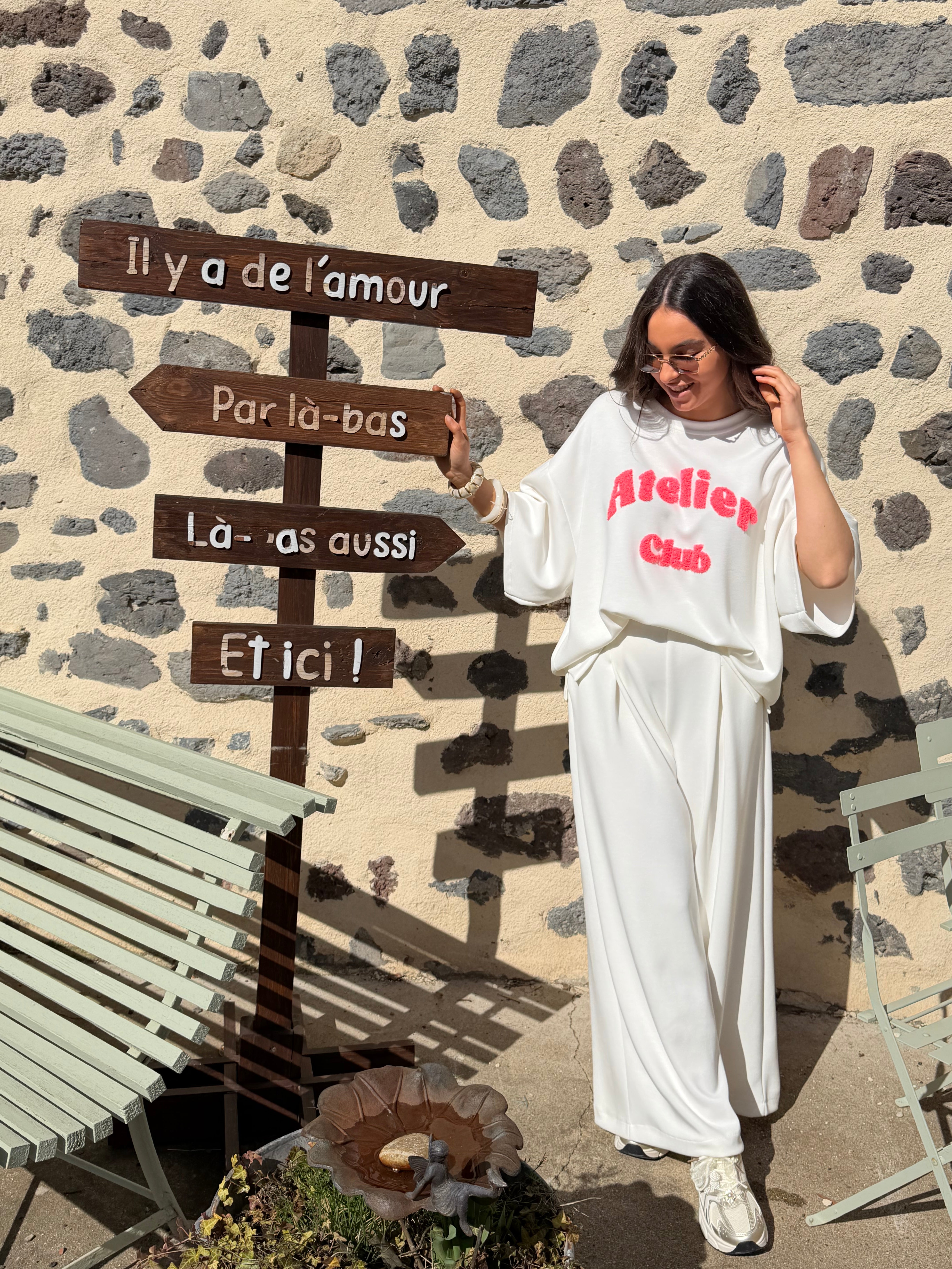 Sweat | HERMINE | Blanc