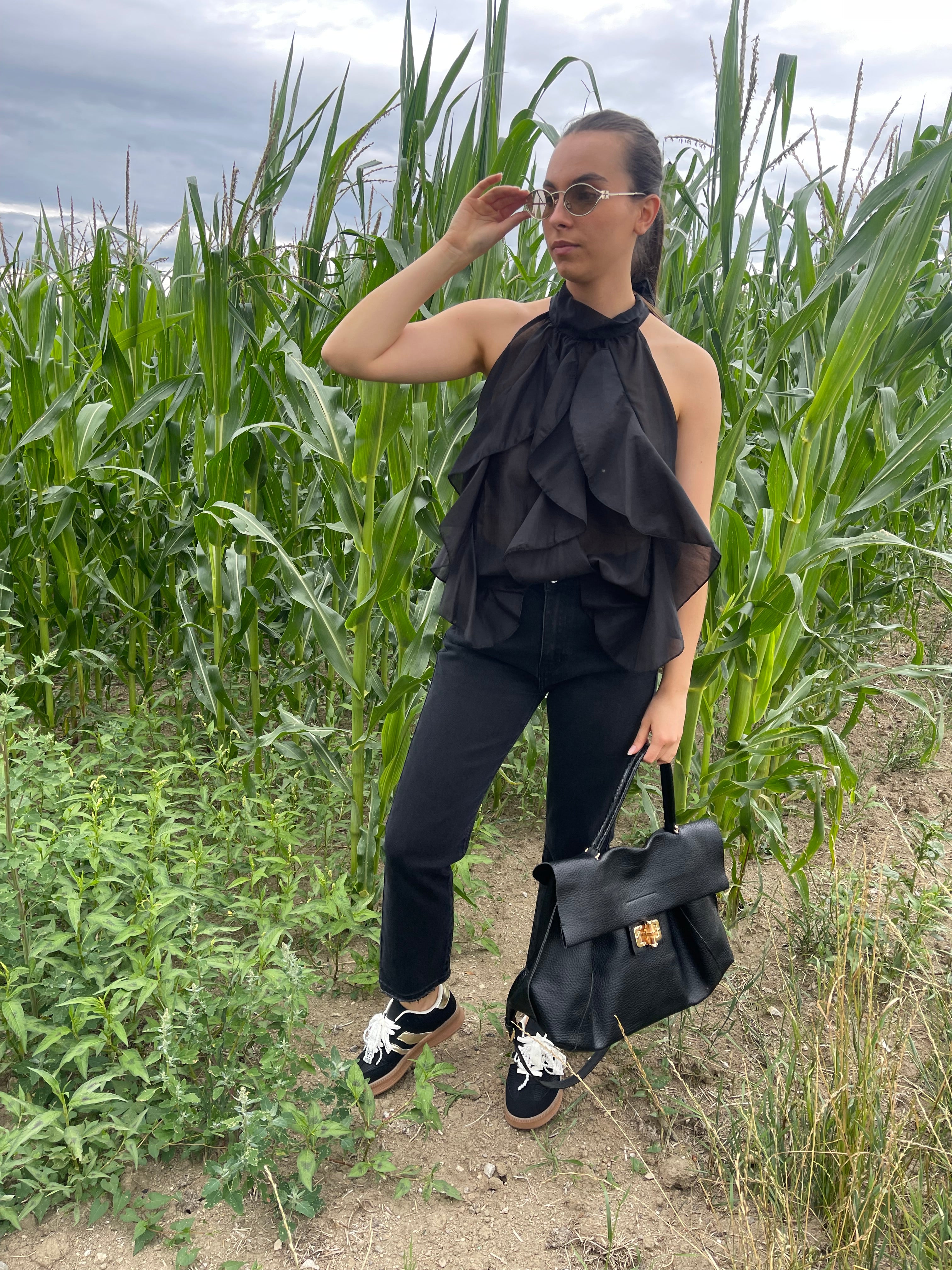 Top | BRINDILLE | Noir