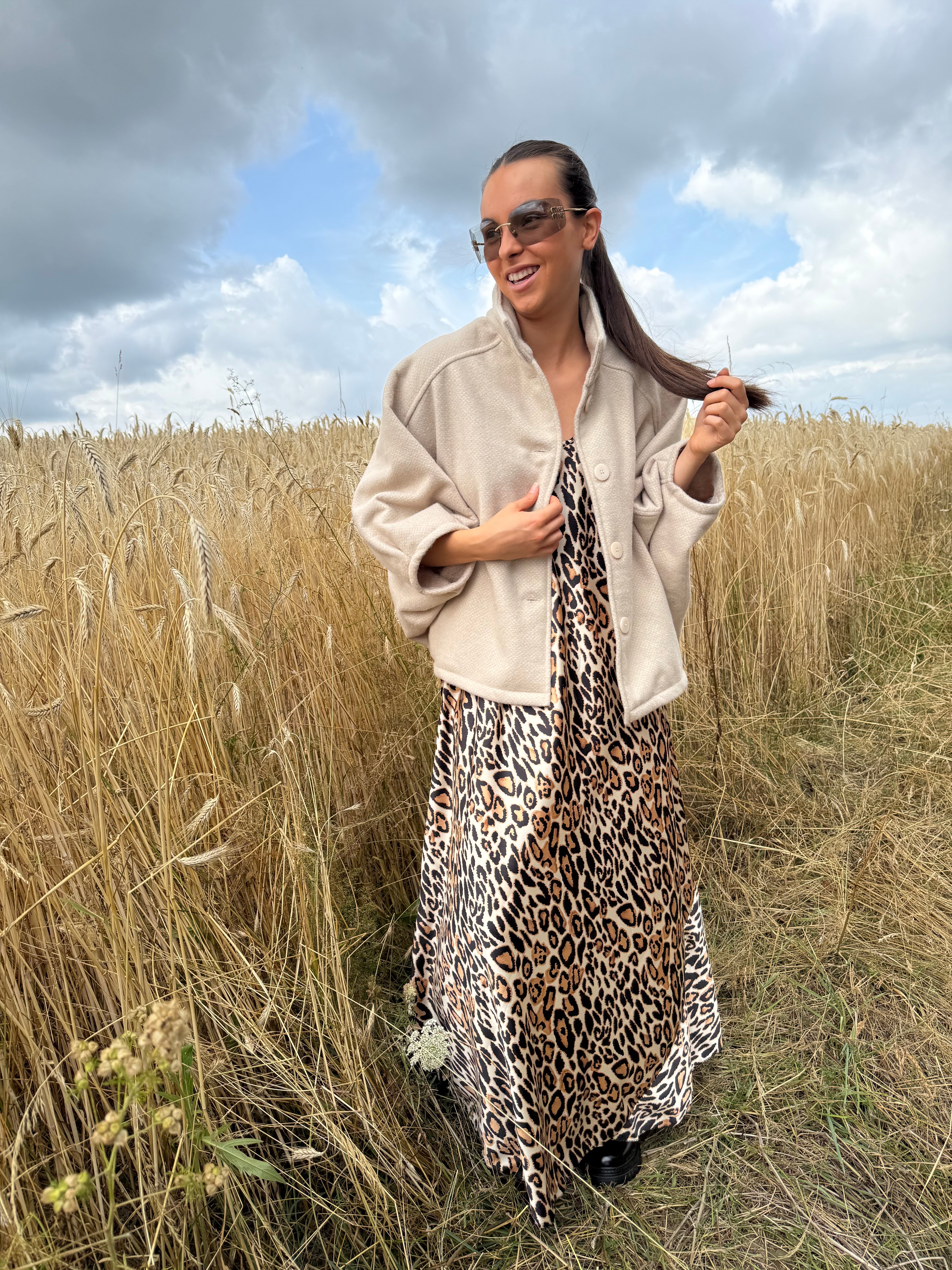 Robe | SAUVANE | Camel léopard