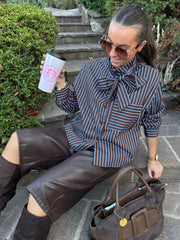 Chemise | KARMA | Marron Bleu