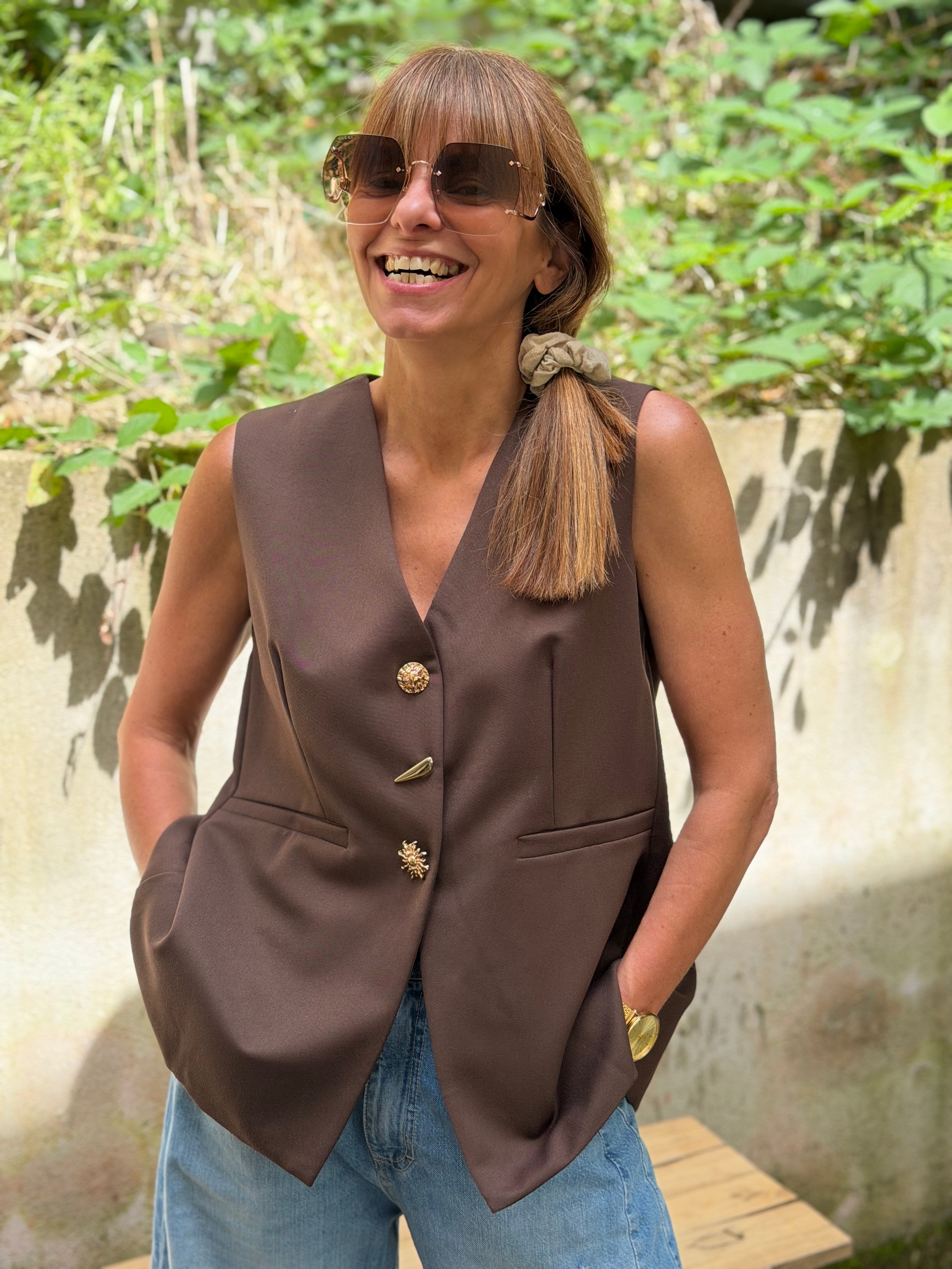 Gilet | NOA | Marron