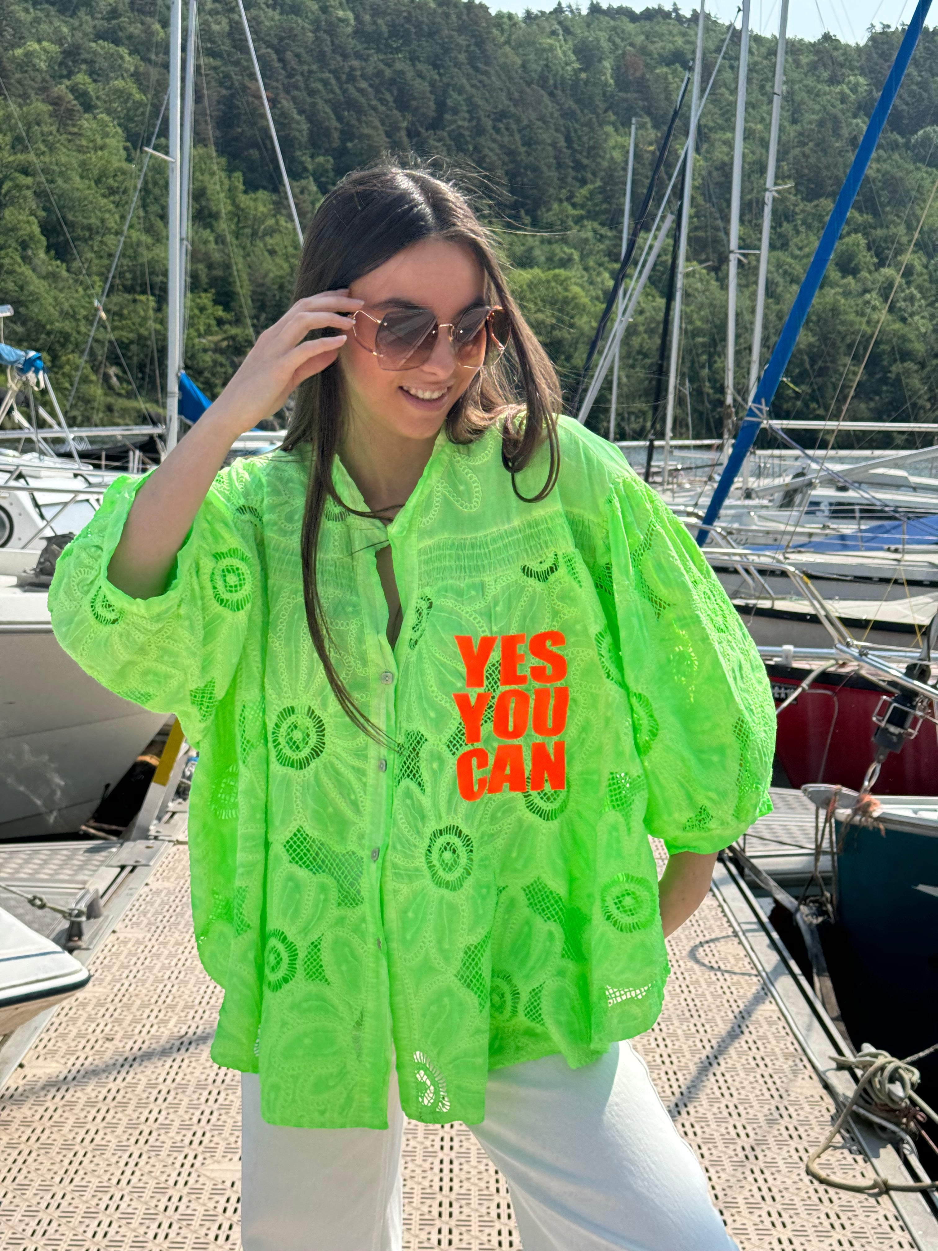 Chemise | LUMEA | Vert Fluo