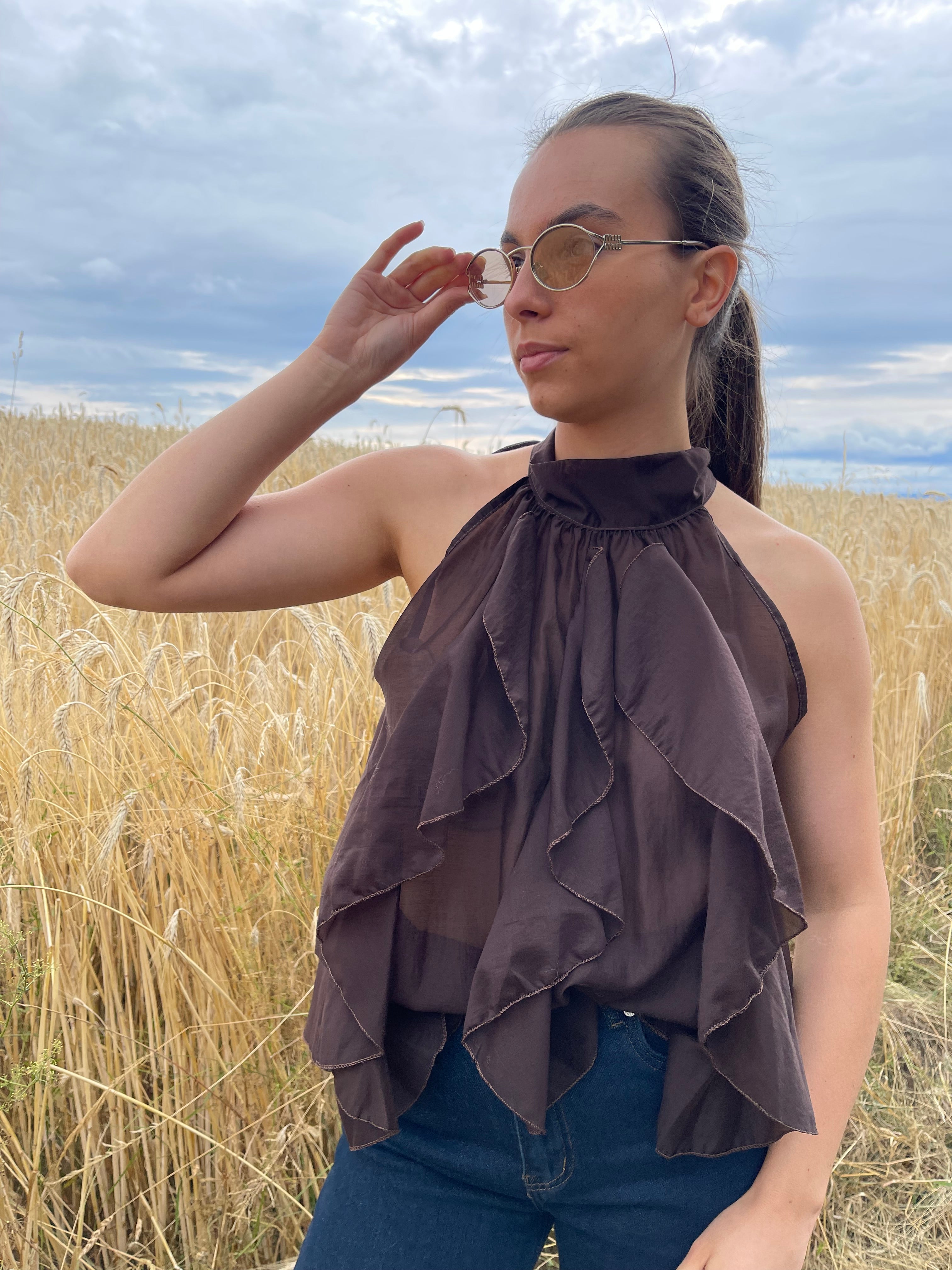 Top | BRINDILLE | Marron