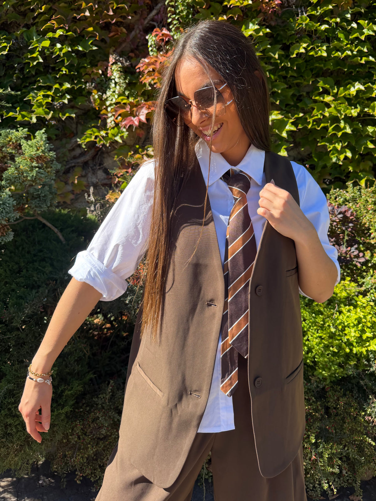 Gilet | ALBA | Marron