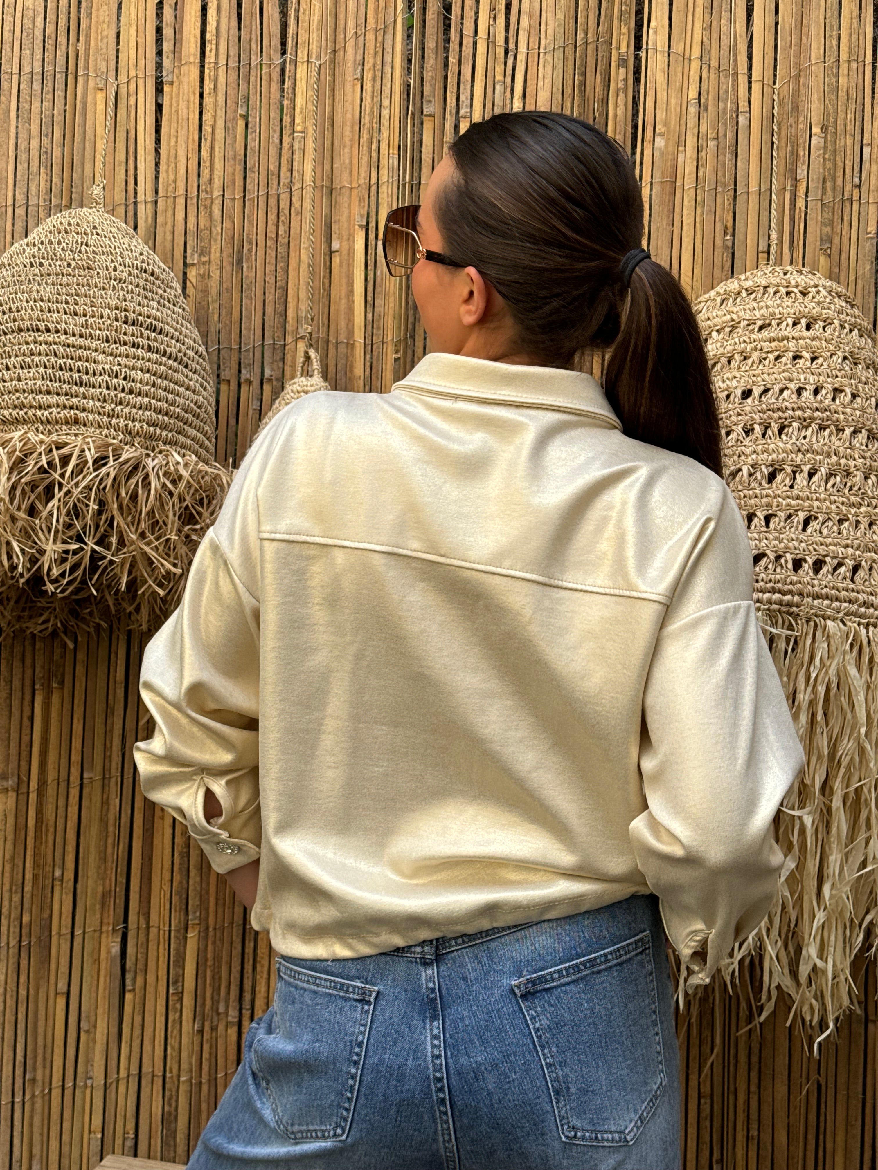 Veste | DOREA | Beige Et Doré