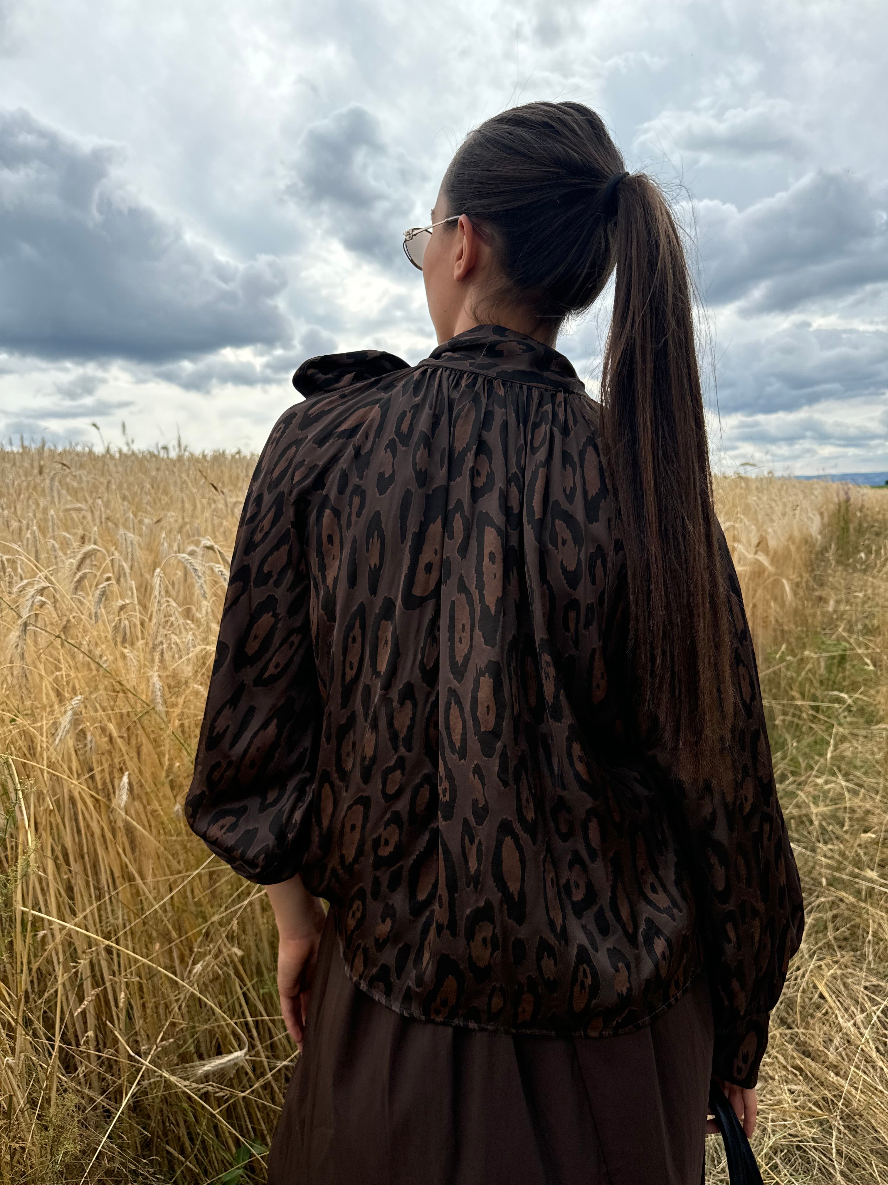 Blouse | BRUME | Marron léopard
