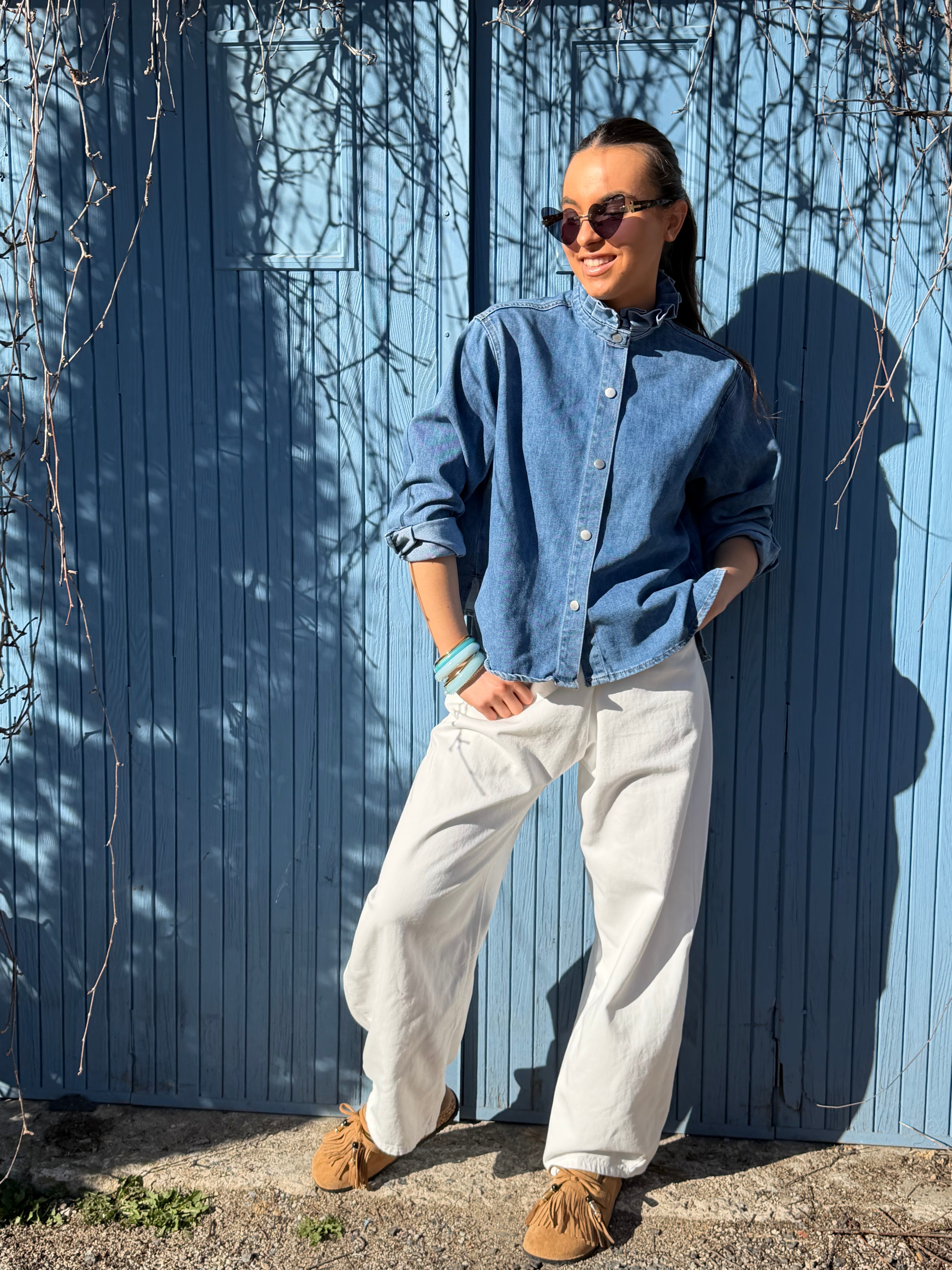 Veste | CLEMENCE | Bleu jeans