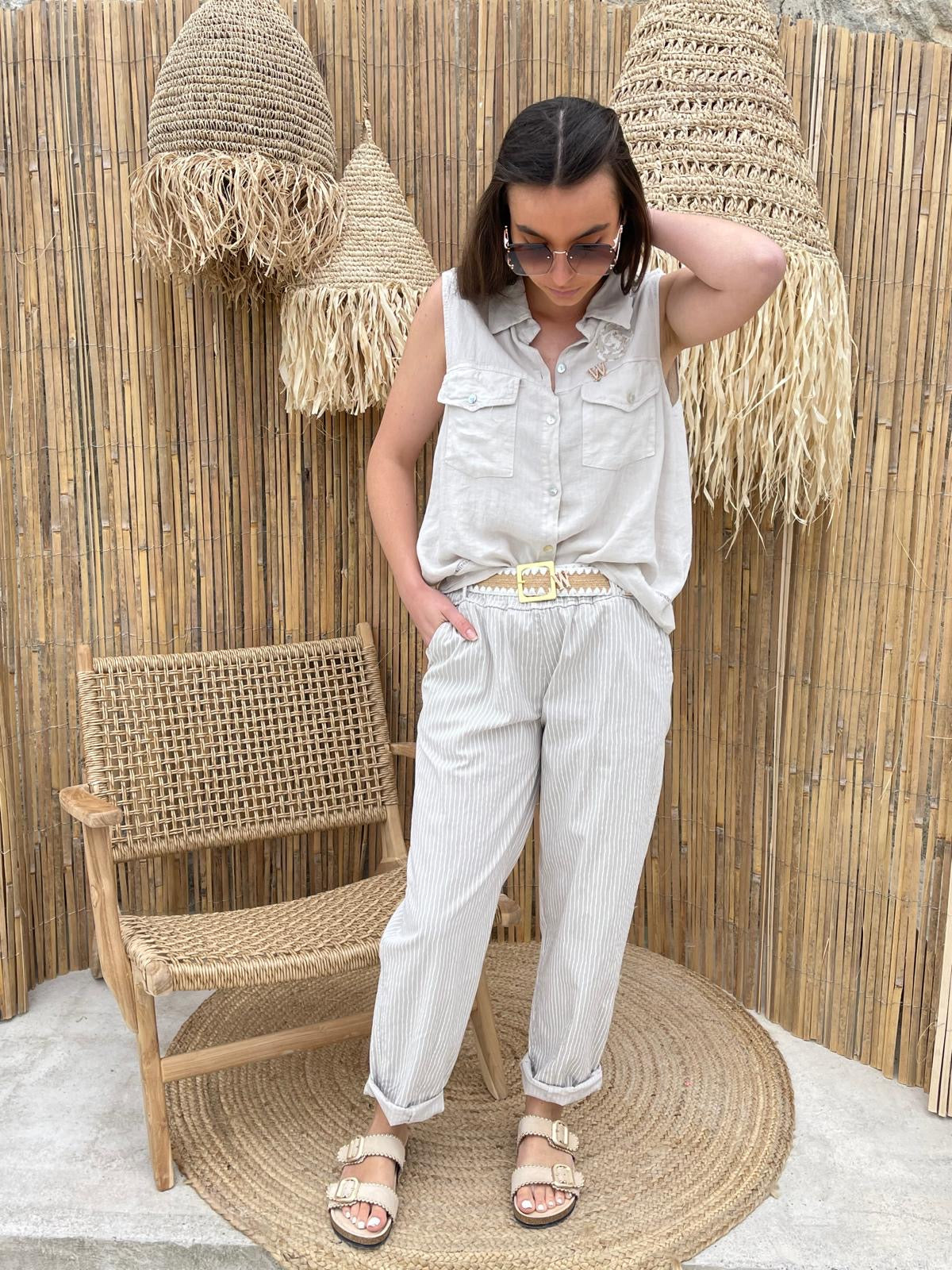 Pantalon | ELISE | Gris