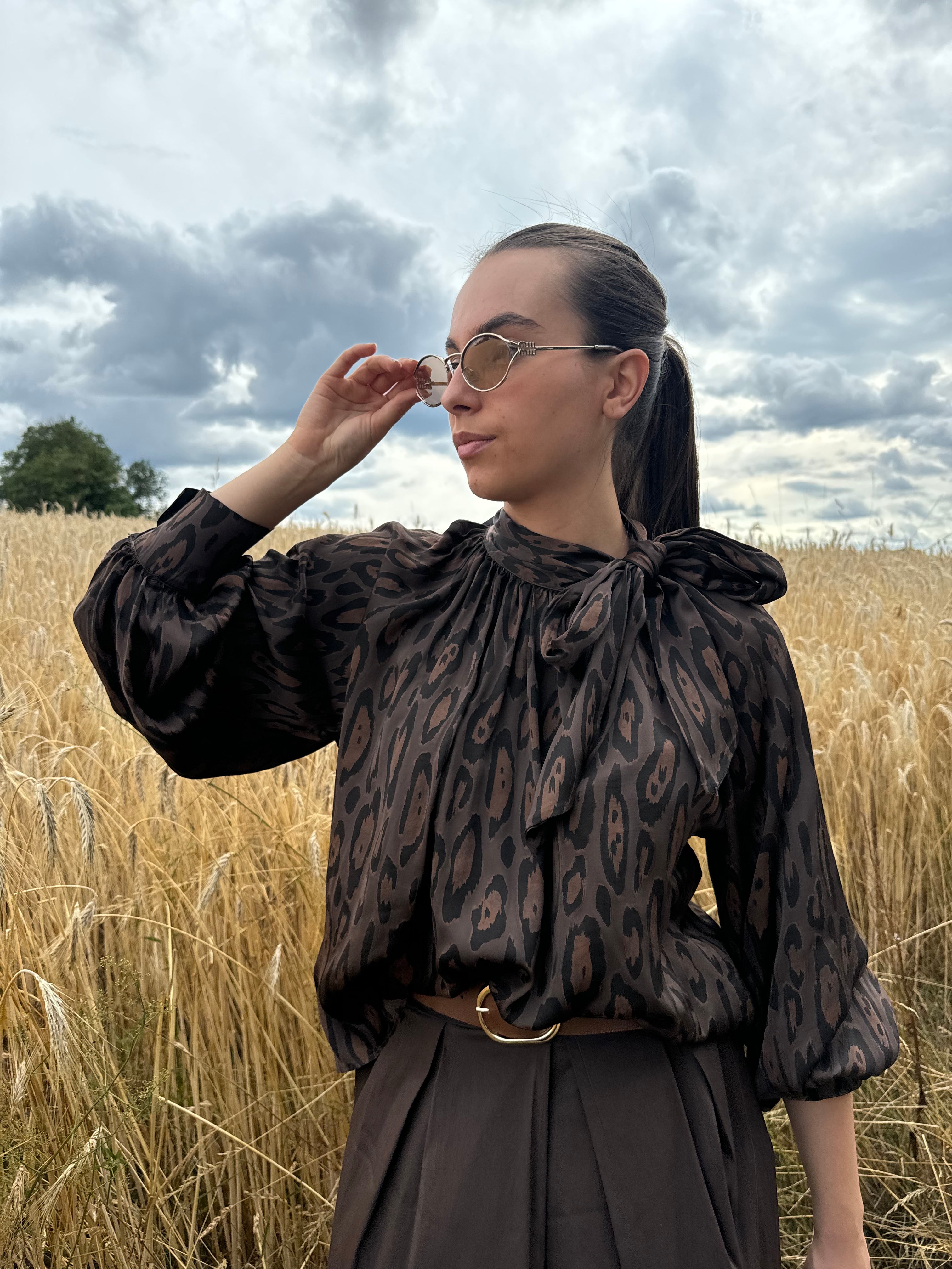 Blouse | BRUME | Marron léopard