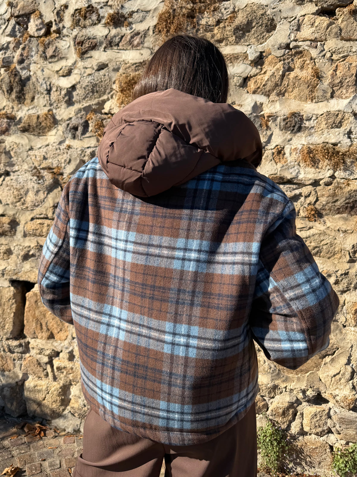 Veste | LYSKA | Marron et Bleu