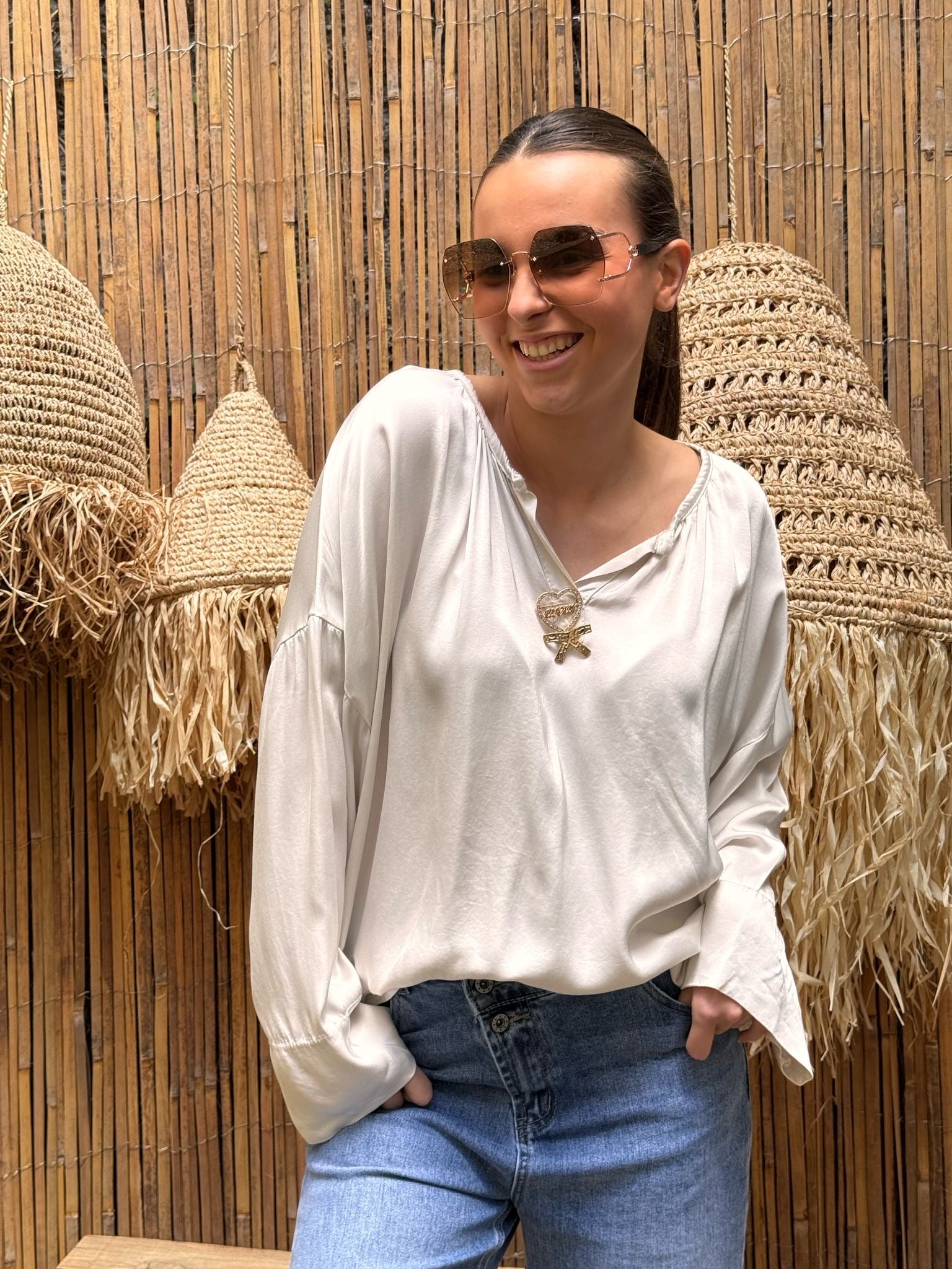 Blouse | SABIA | Beige