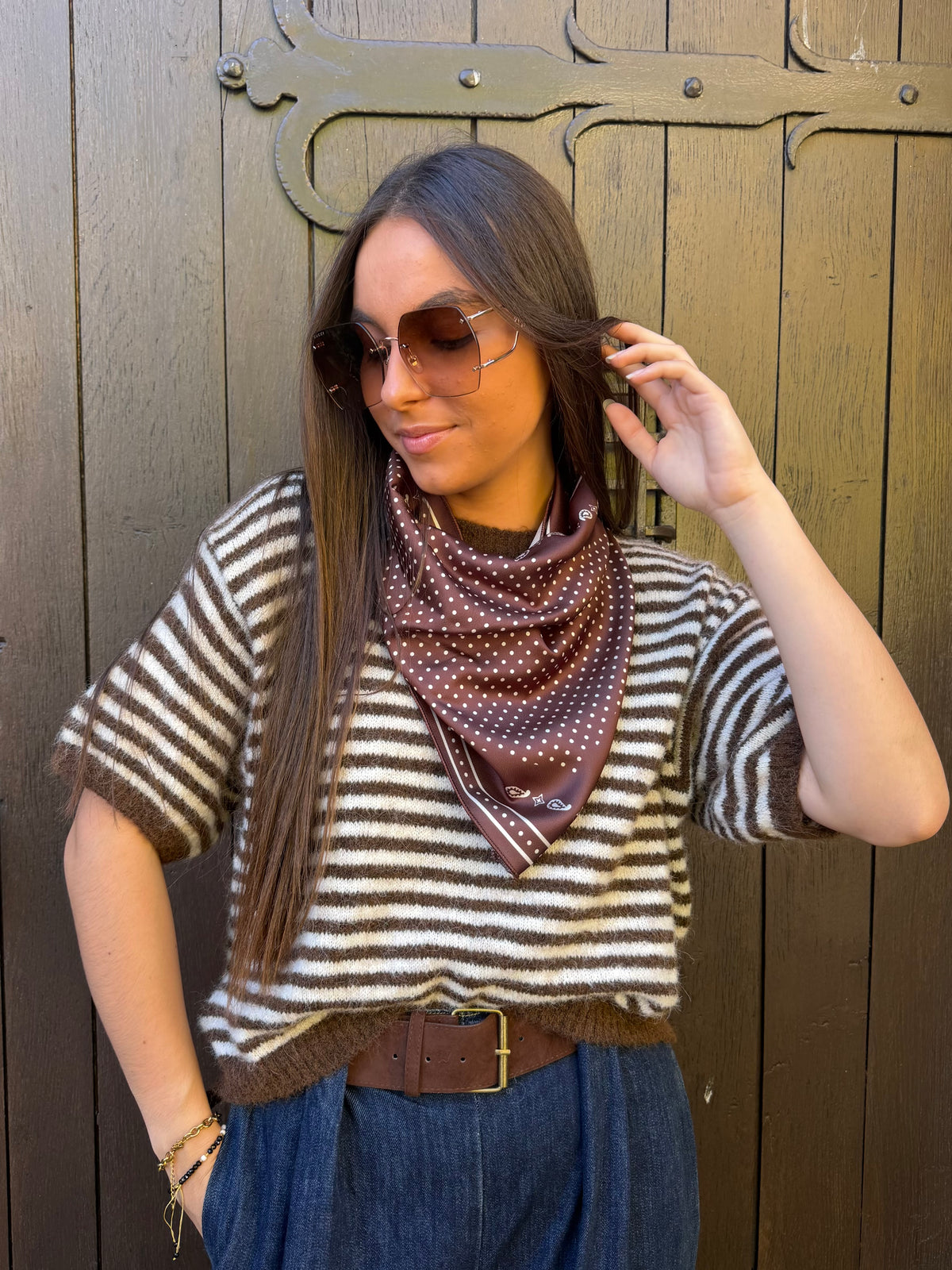 Pull | SIENA | Marron Ecru