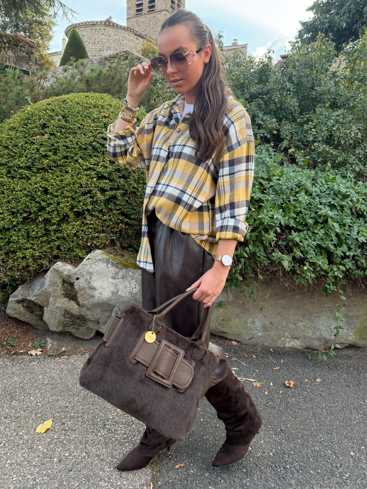 Chemise | LUMIÈRE | Jaune Marron