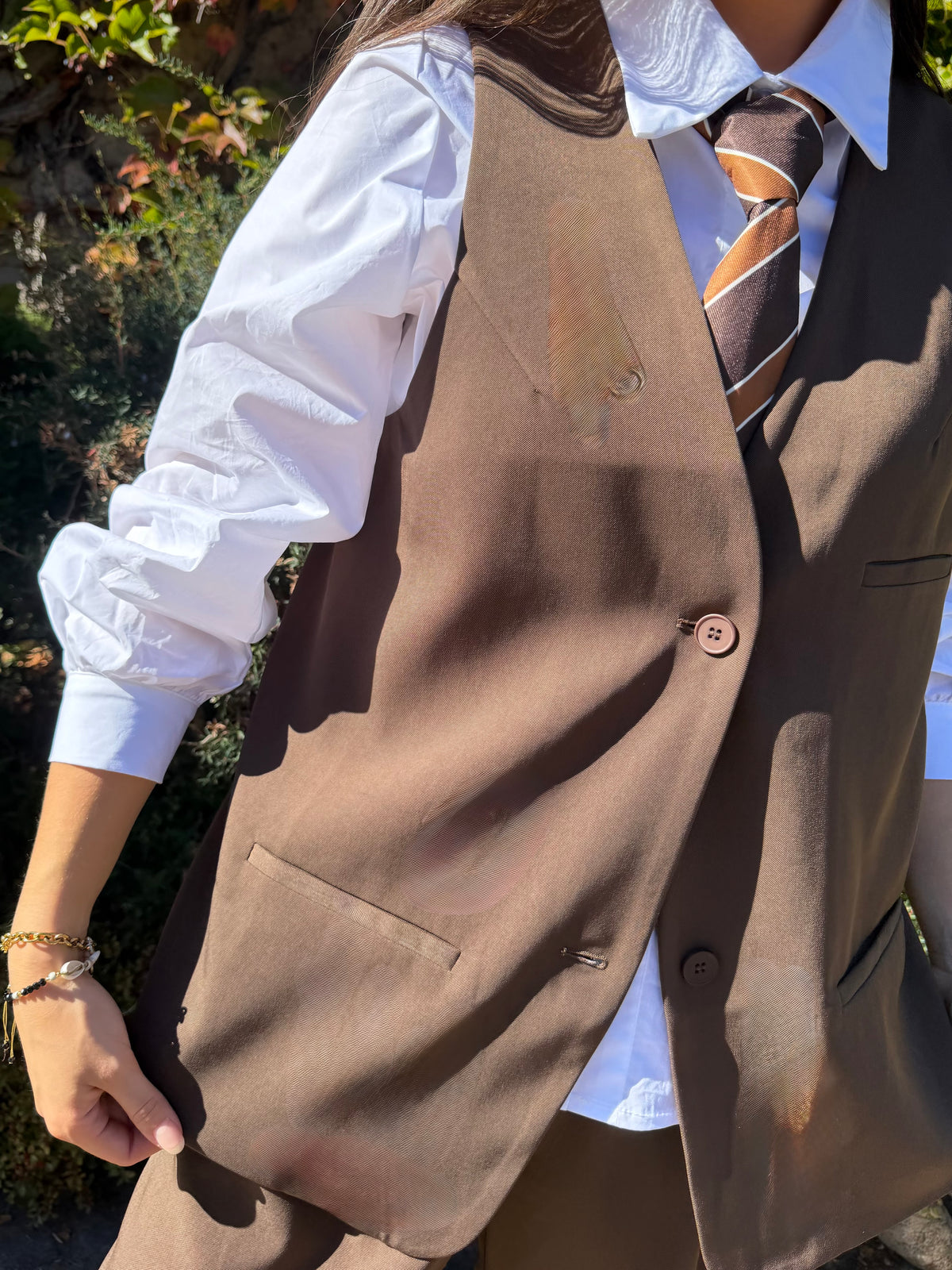 Gilet | ALBA | Marron