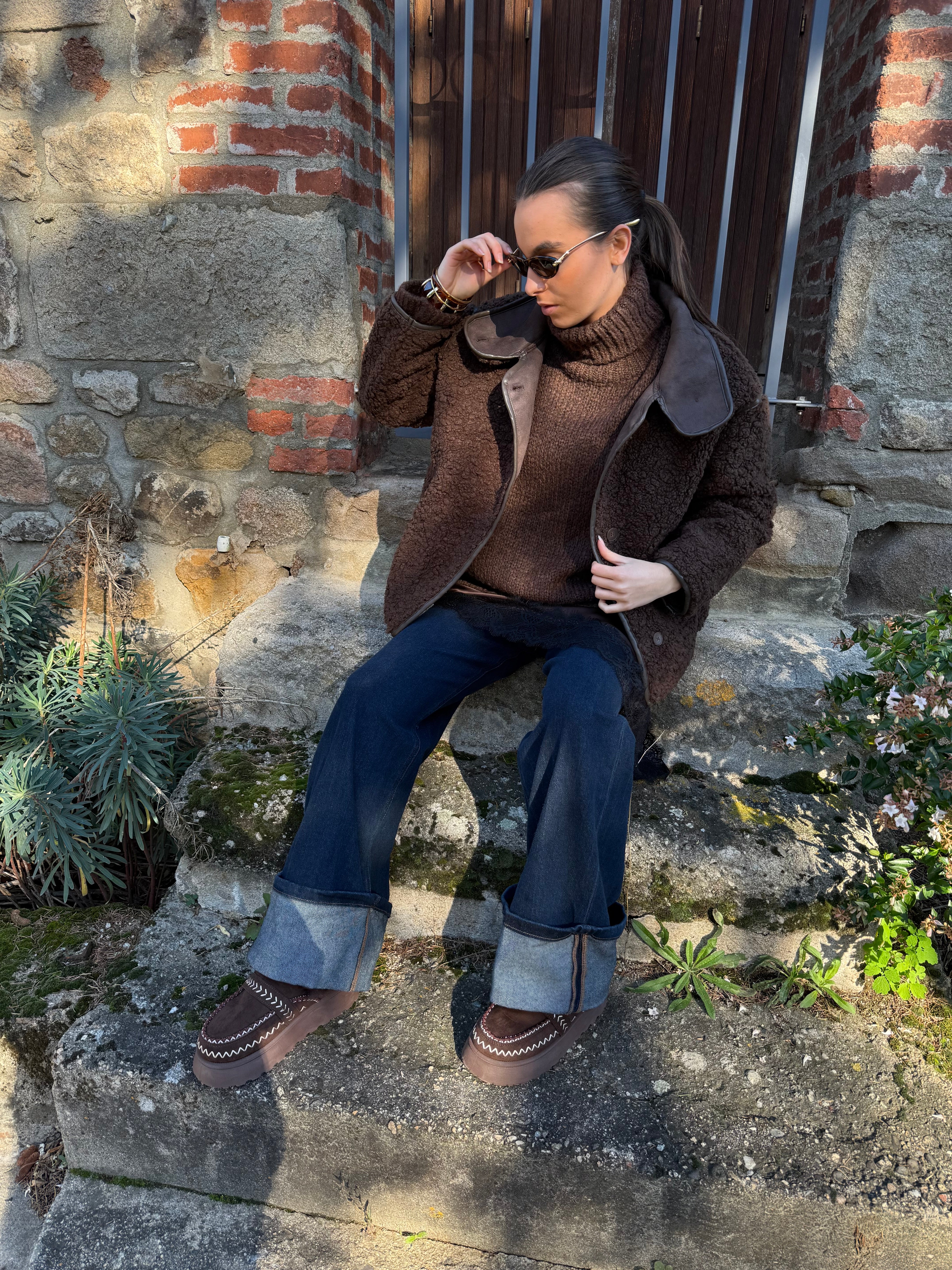 Pull | ELISE | Marron