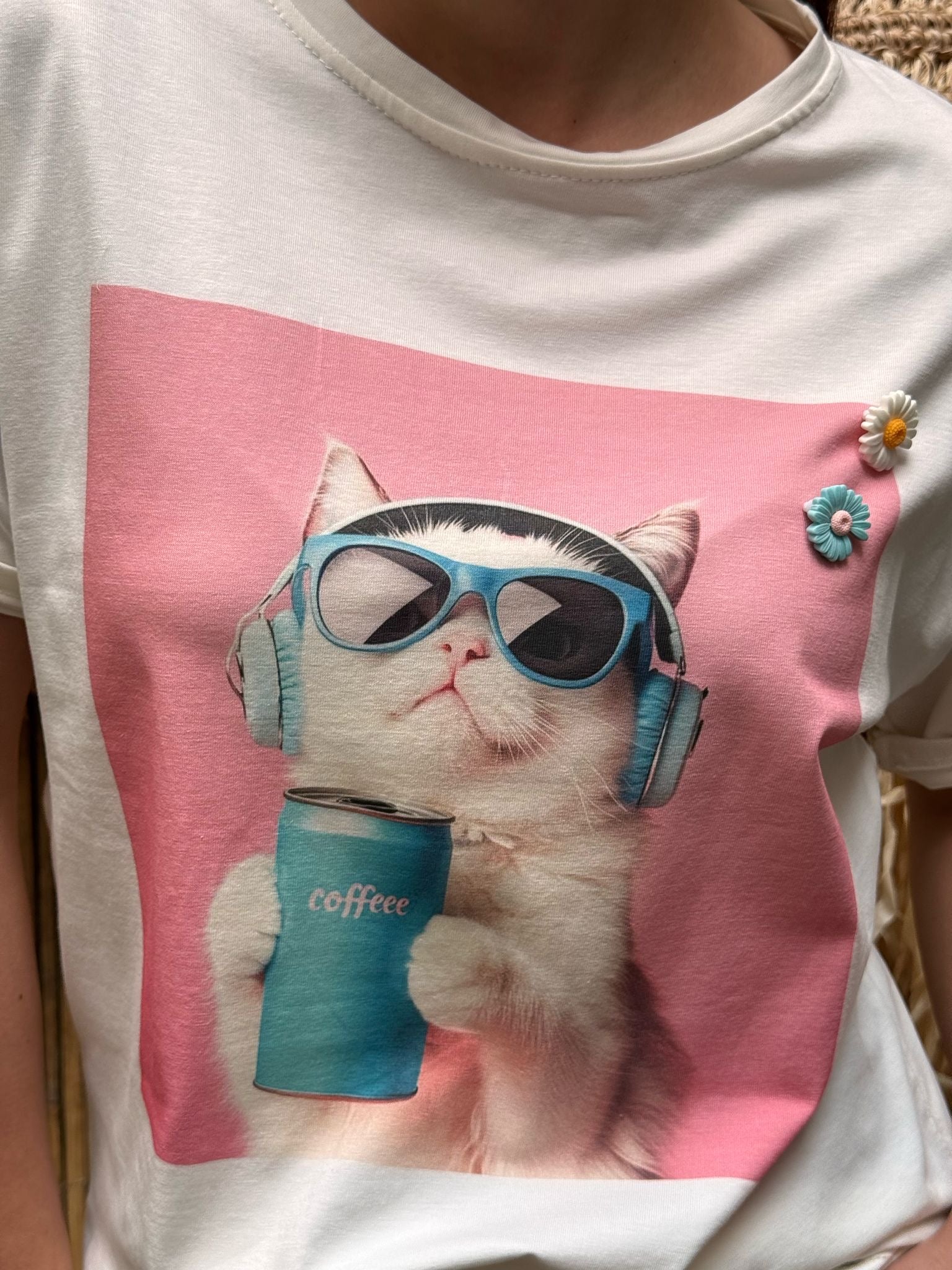 T-shirt | MIRAGE | Blanc Et Rose