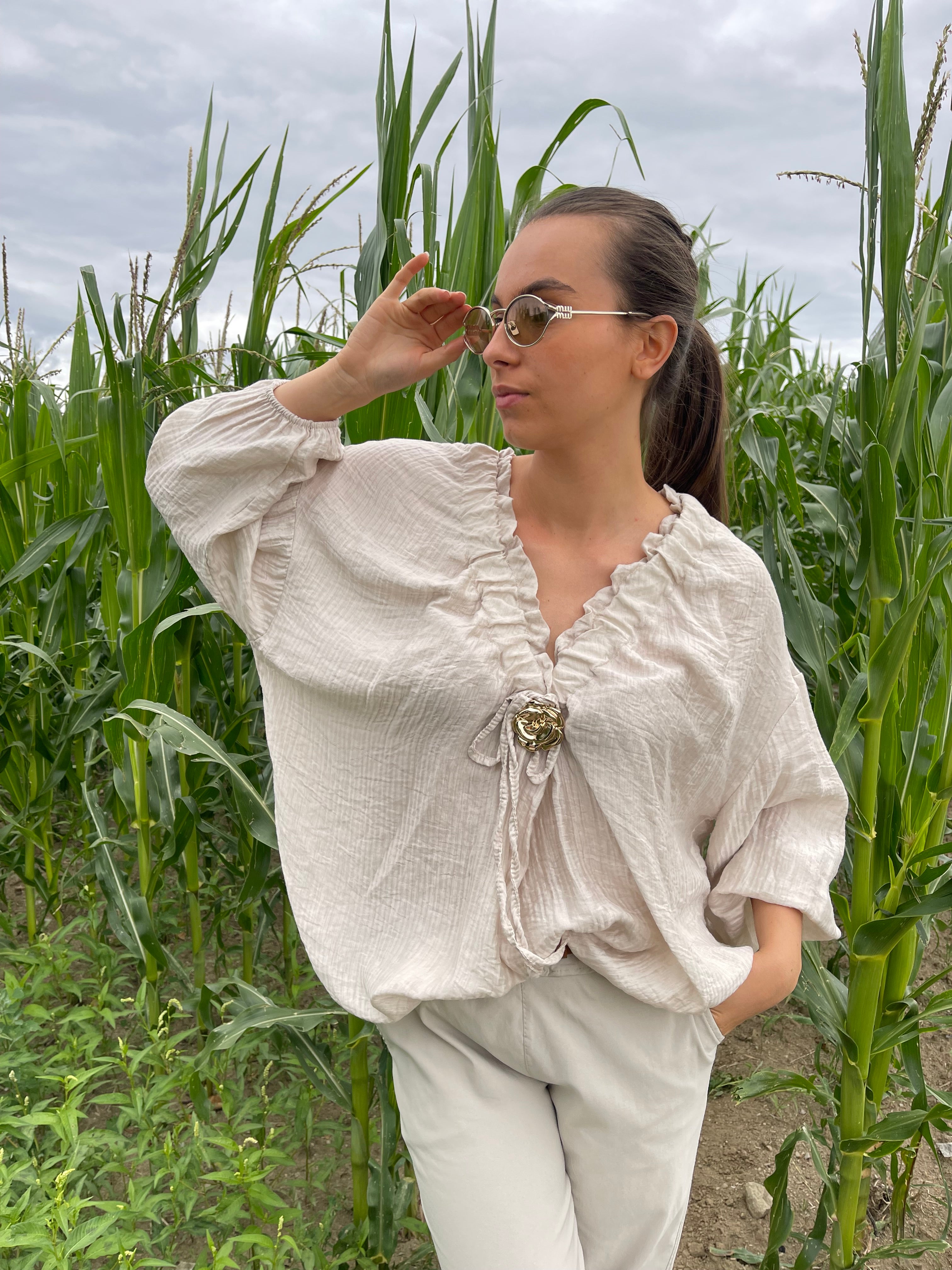 Blouse | NOIRAUDE | Beige