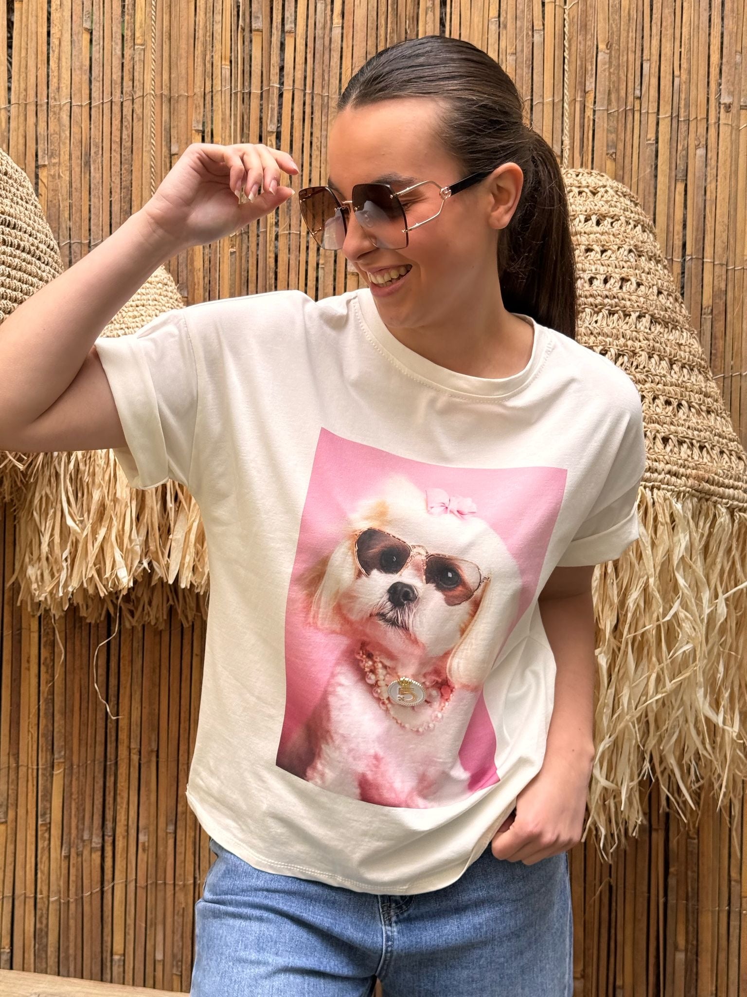 T-shirt | MIRAGE | Blanc Chien