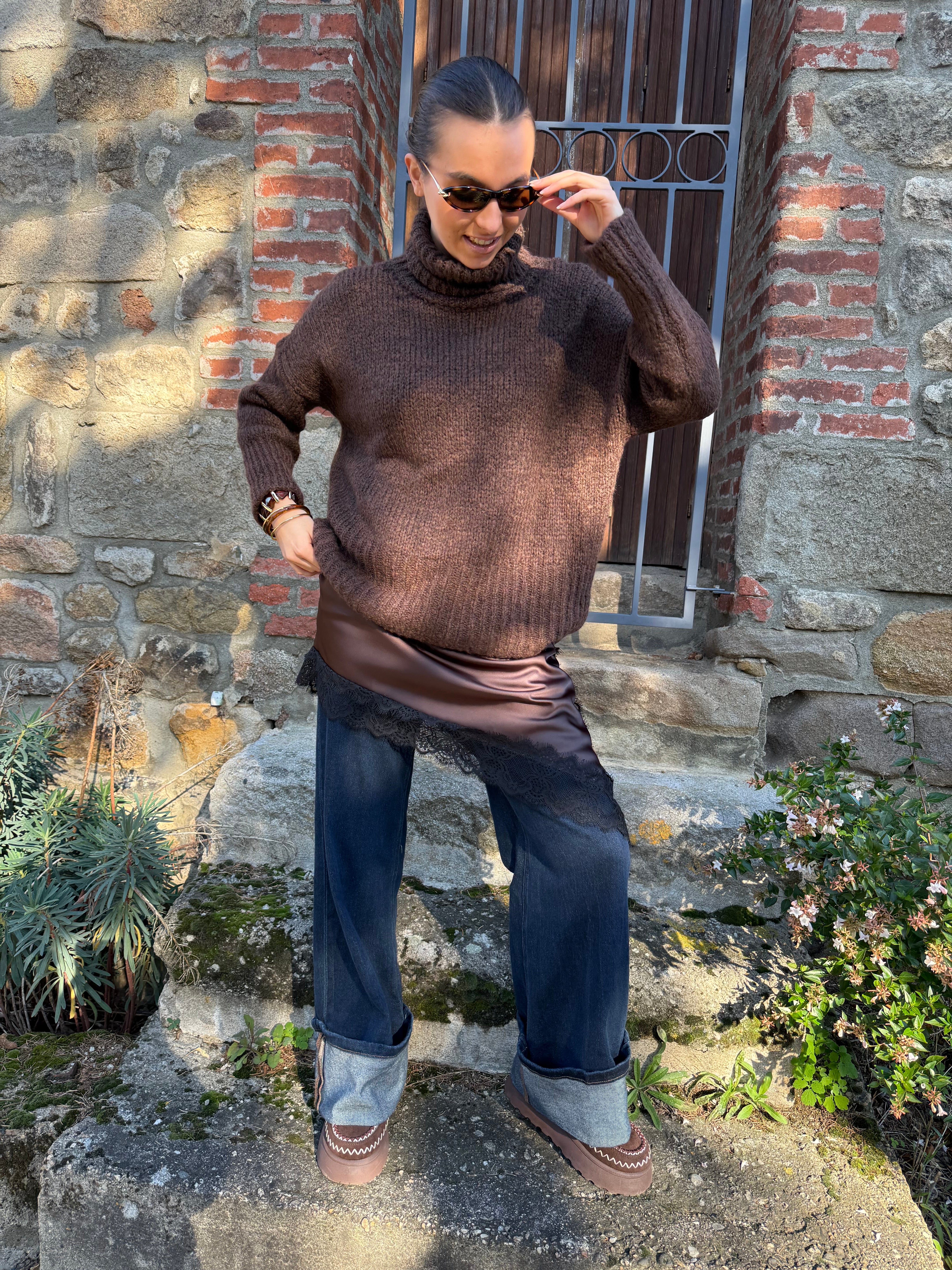 Pull | ELISE | Marron