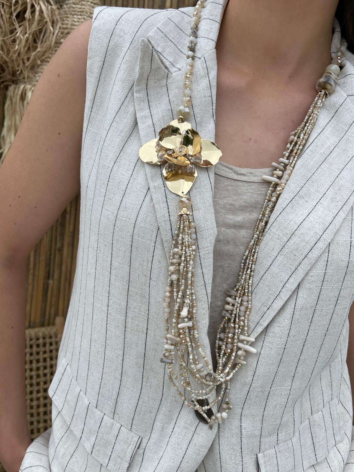 Collier | MAINA | Beige