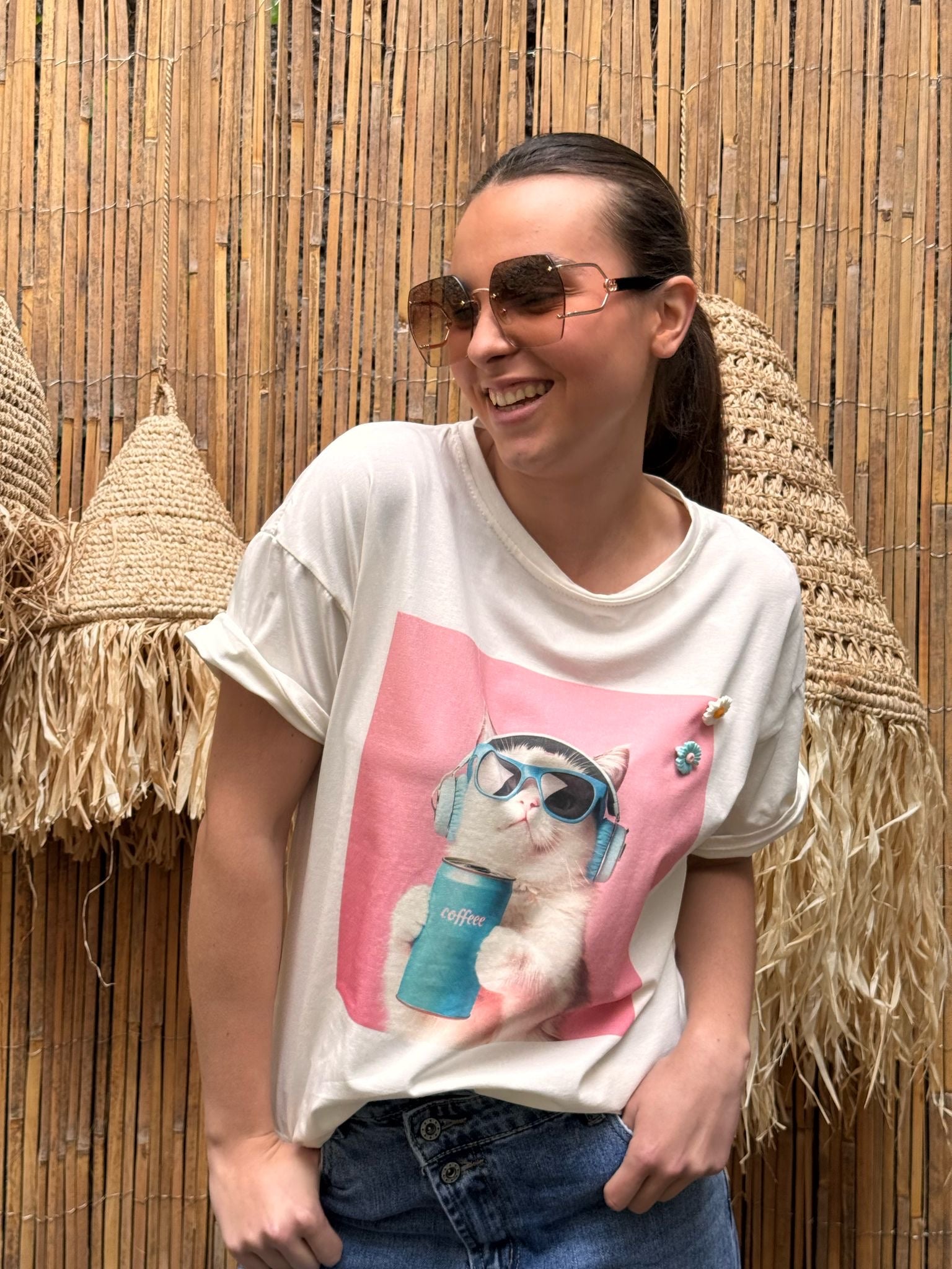 T-shirt | MIRAGE | Blanc Et Rose