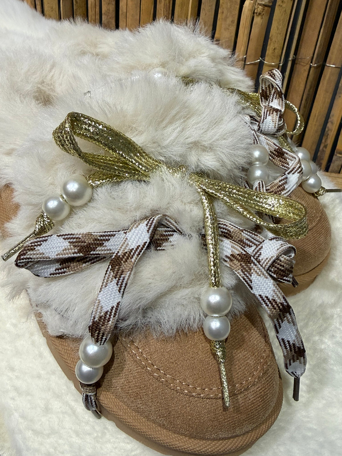Chaussures | POMPOM | Beige Camel