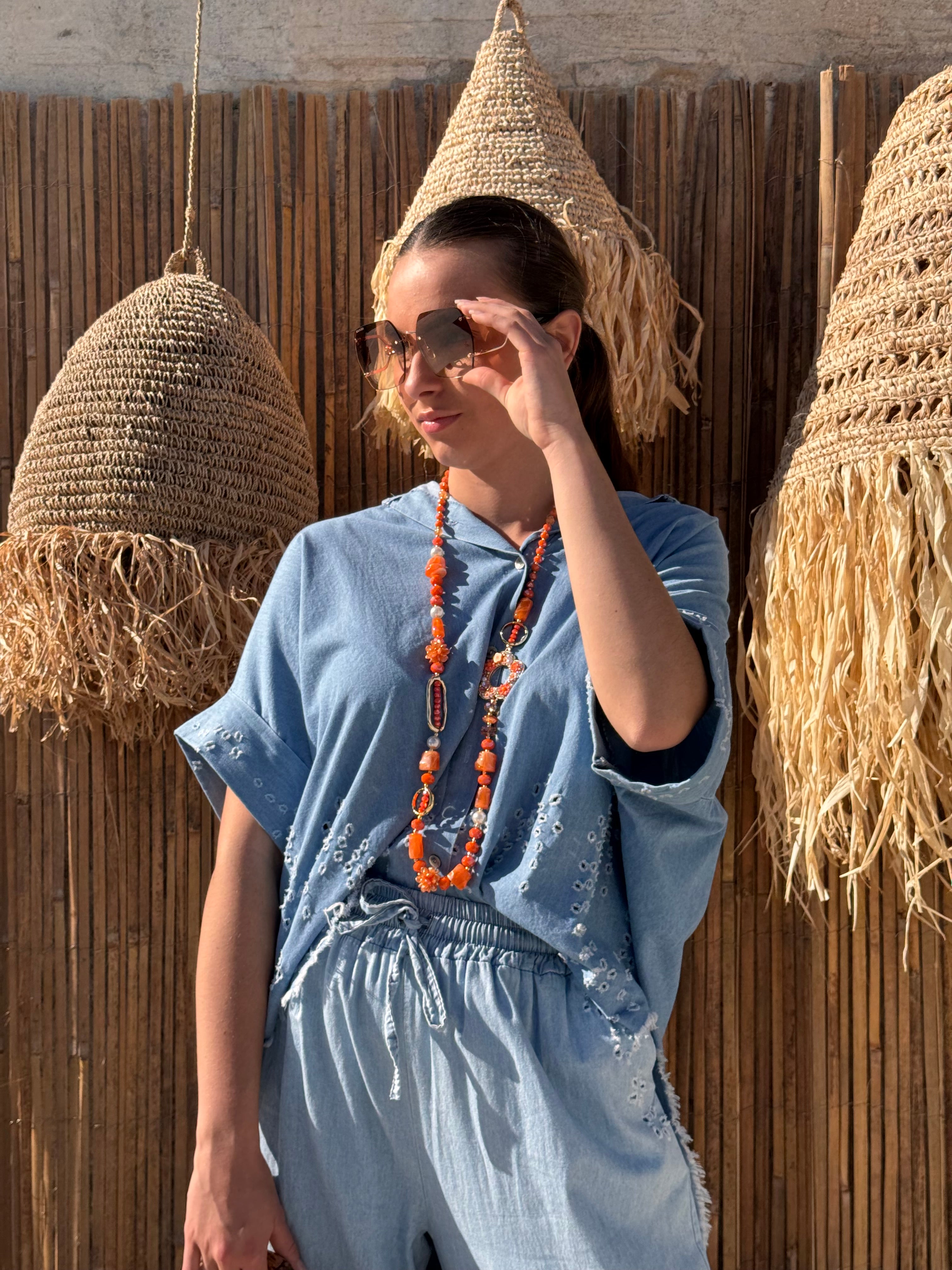 Collier | ZARAIA | Orange