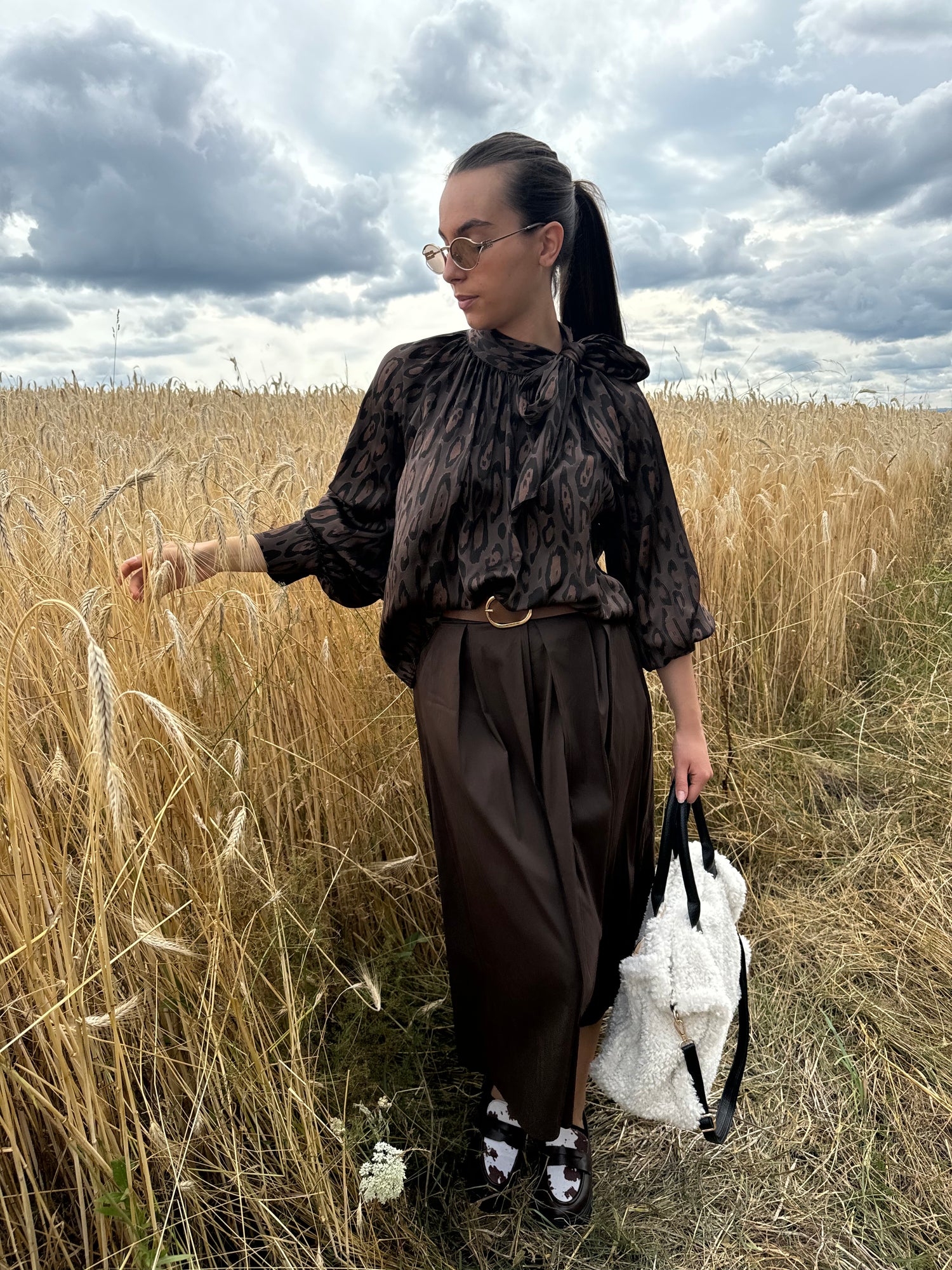 Blouse | BRUME | Marron léopard