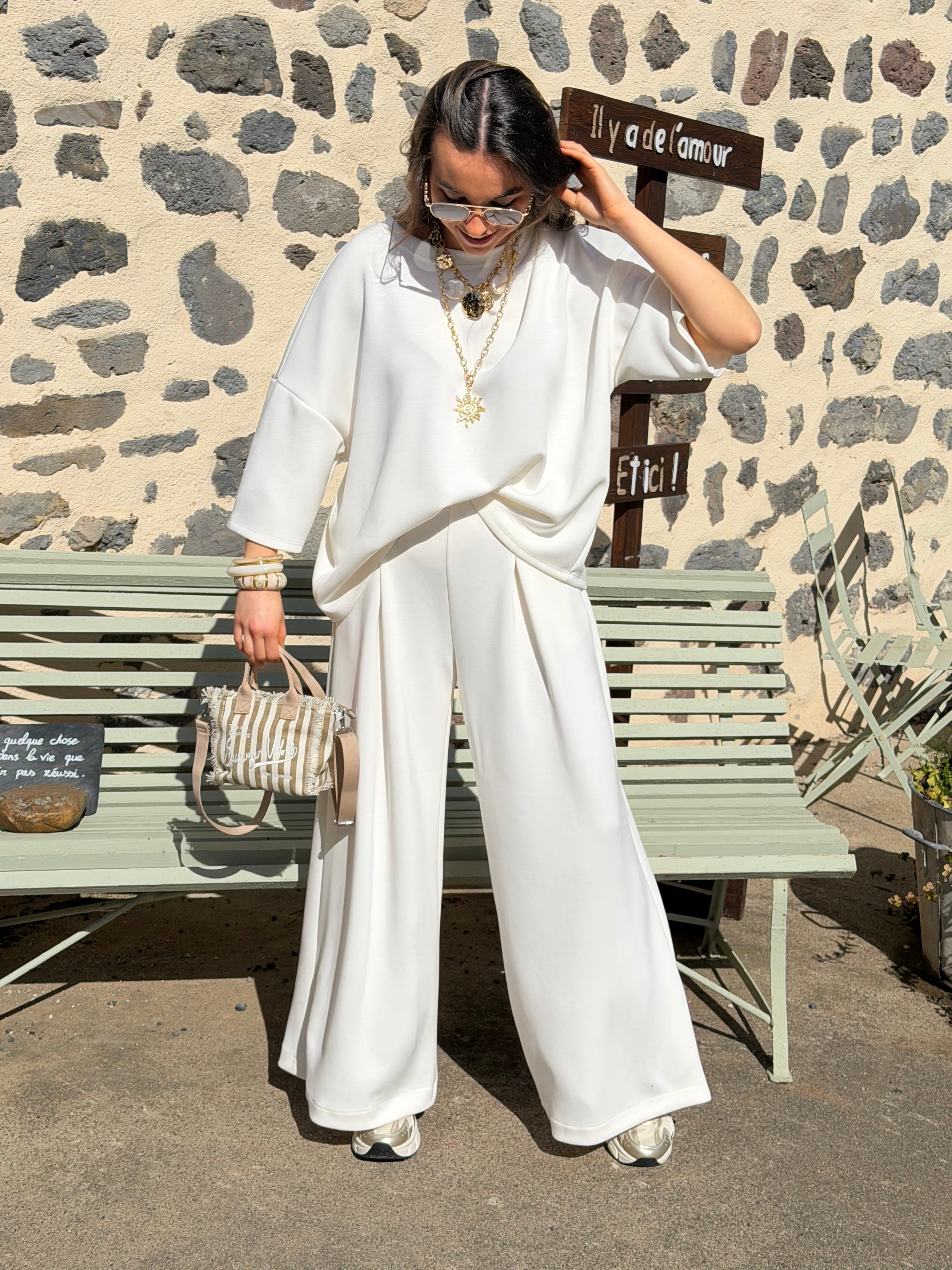 Pantalon | BLANCA | Blanc