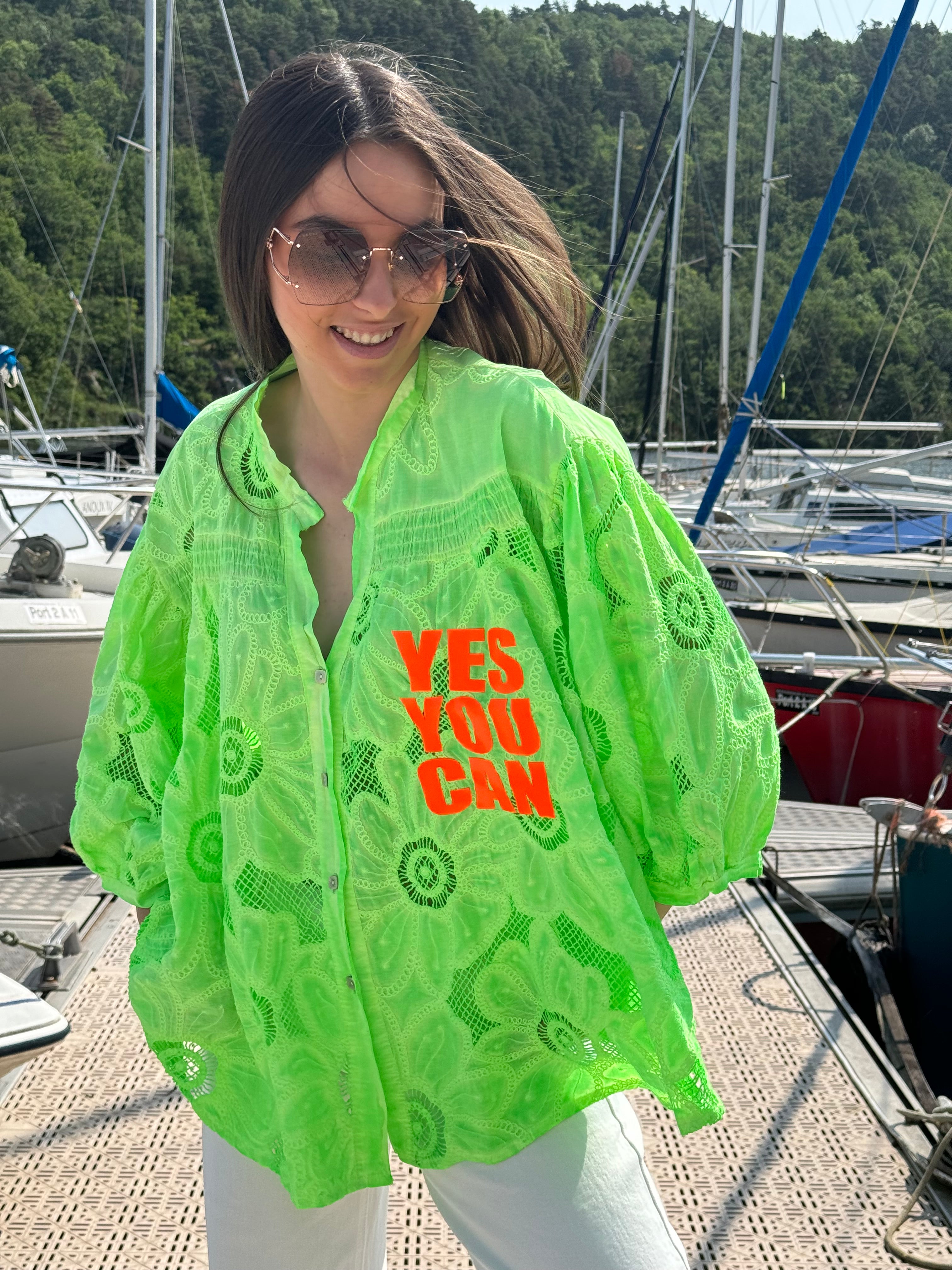 Chemise | LUMEA | Vert Fluo