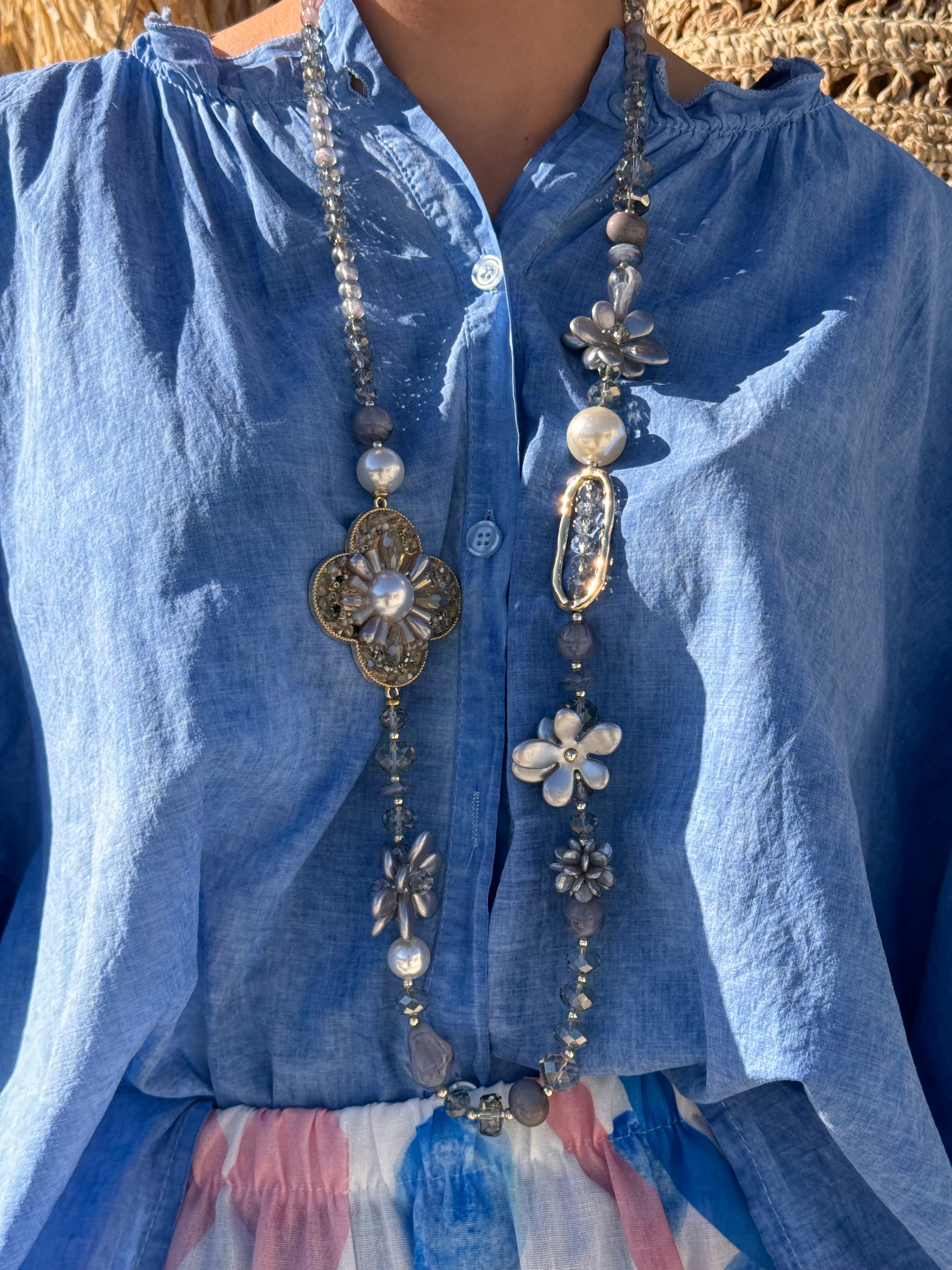 Collier | SOLINA | Bleu Gris
