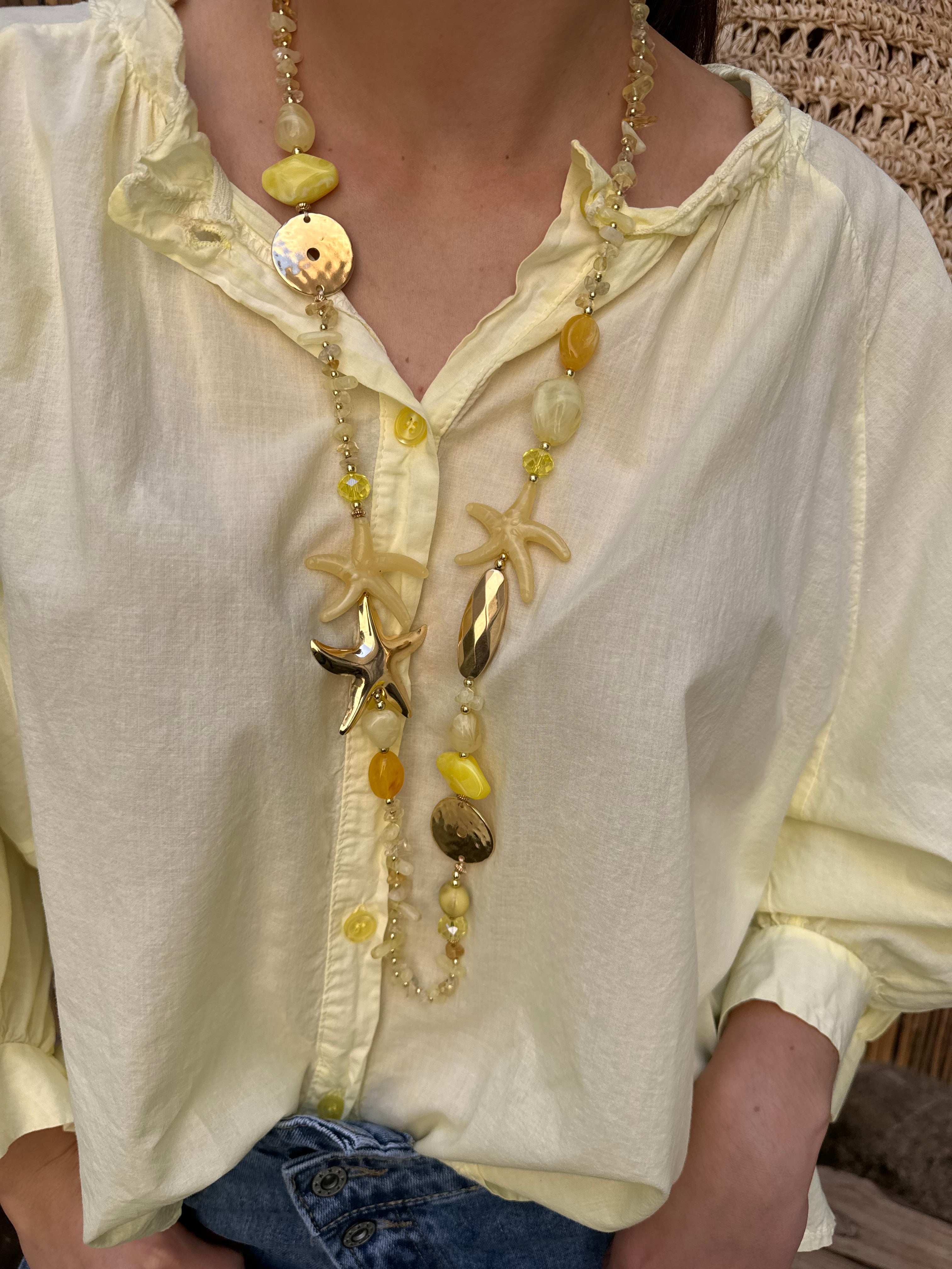 Collier | SOLEILA | Jaune